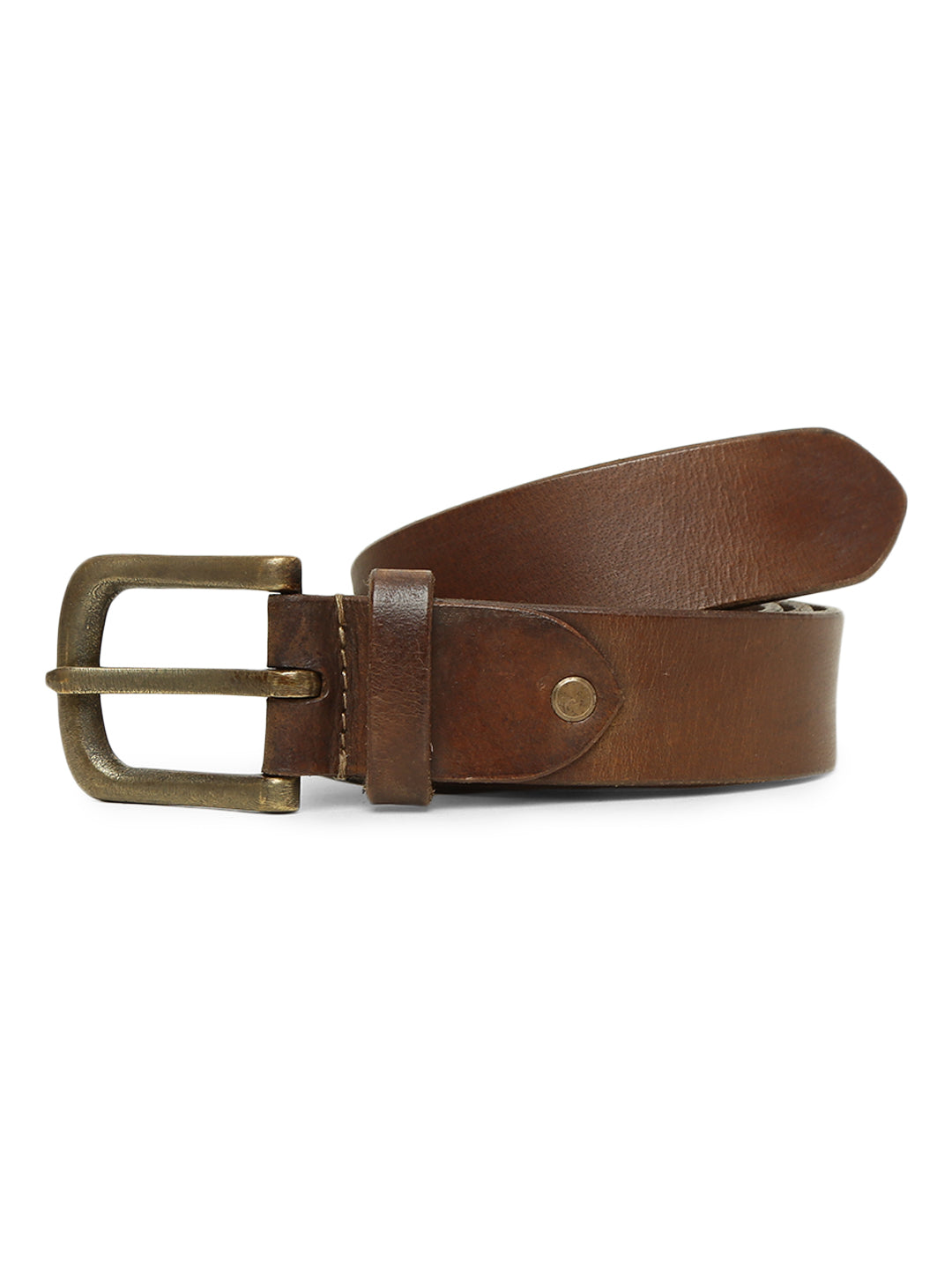 Brown Plain Mens Leather Belt By Art N Vintage