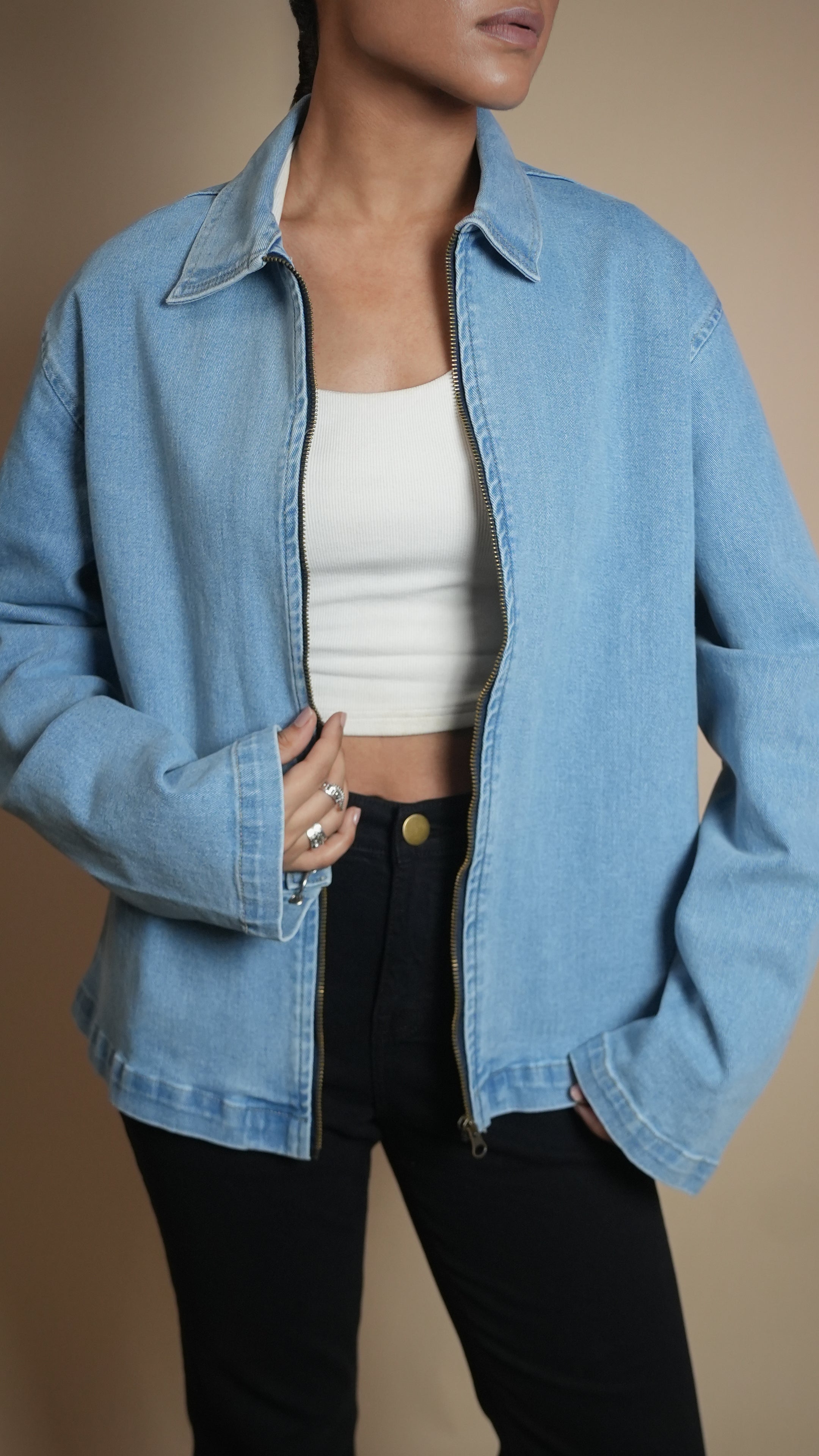 RING DENIM WOMEN'S JACKET [50/50 LIMITED EDITION]