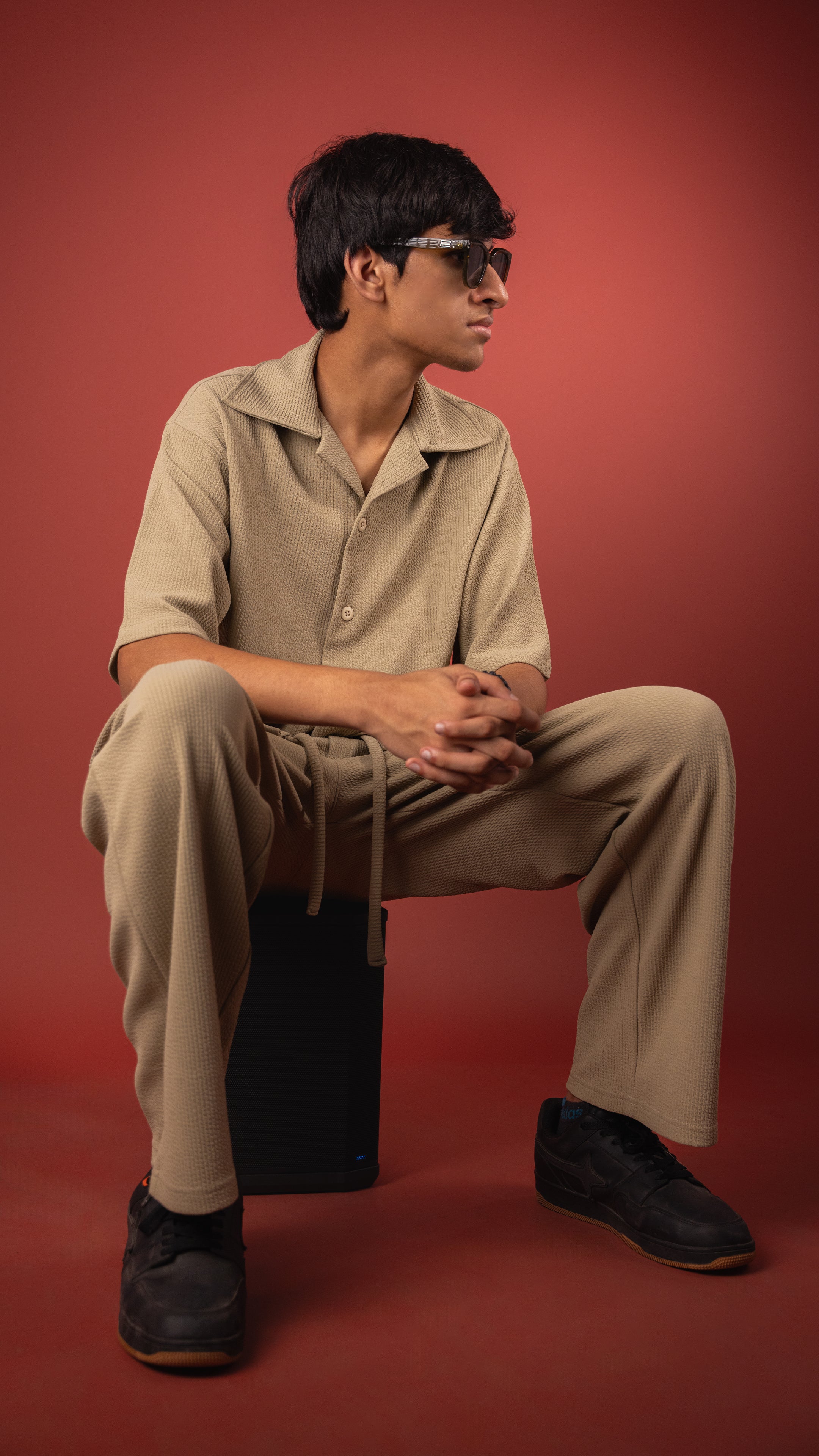 BEIGE MEN'S CO-ORD SET