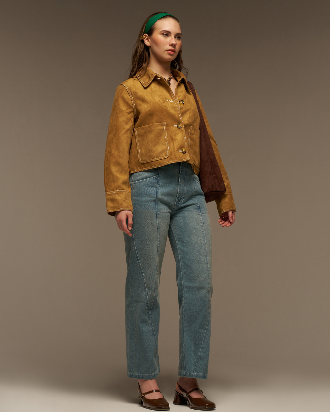 Missing Genes Soft Sage High Rise Denim