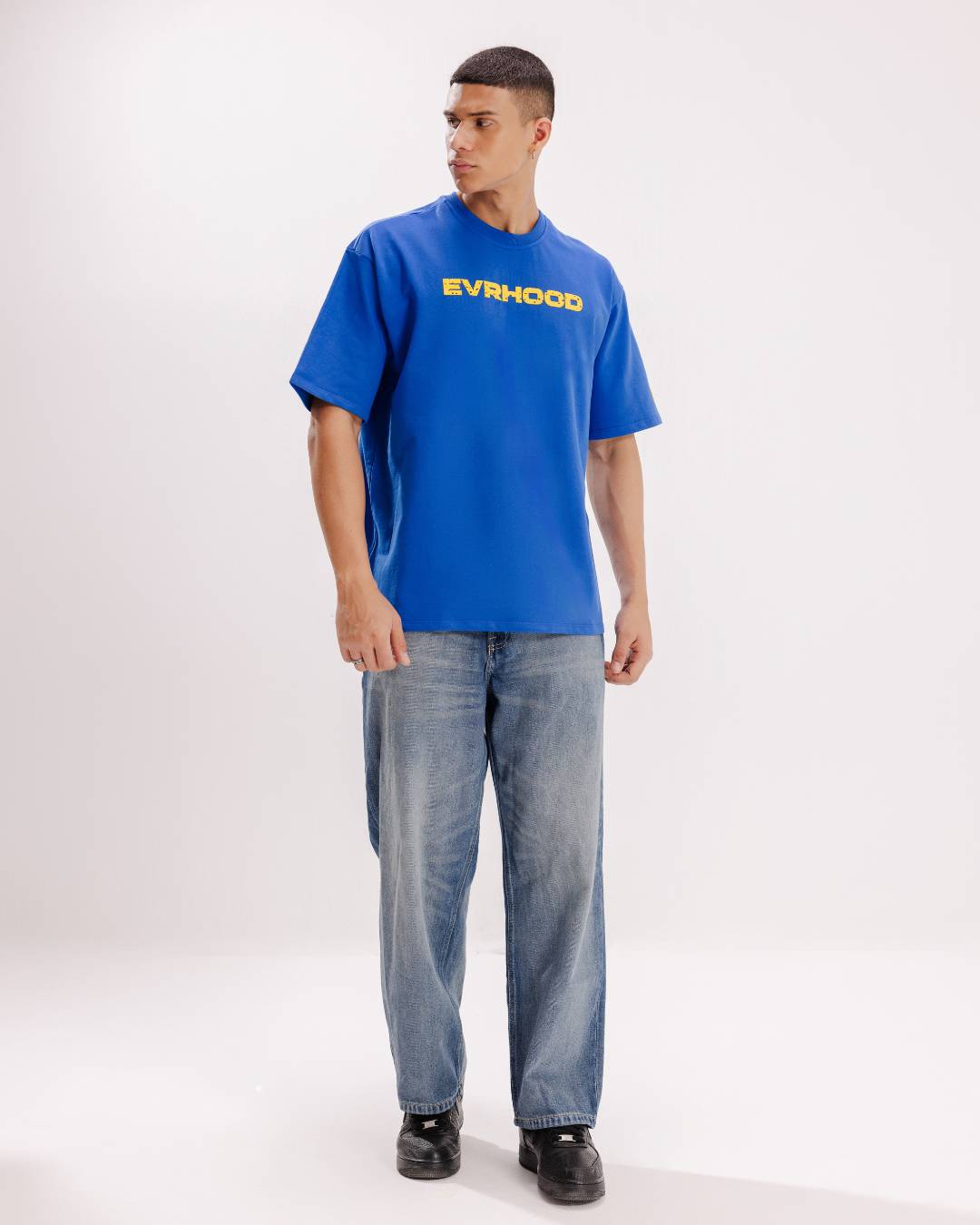 Cheddar Drip - Royal Blue - Evrhood oversized basic t-shirt