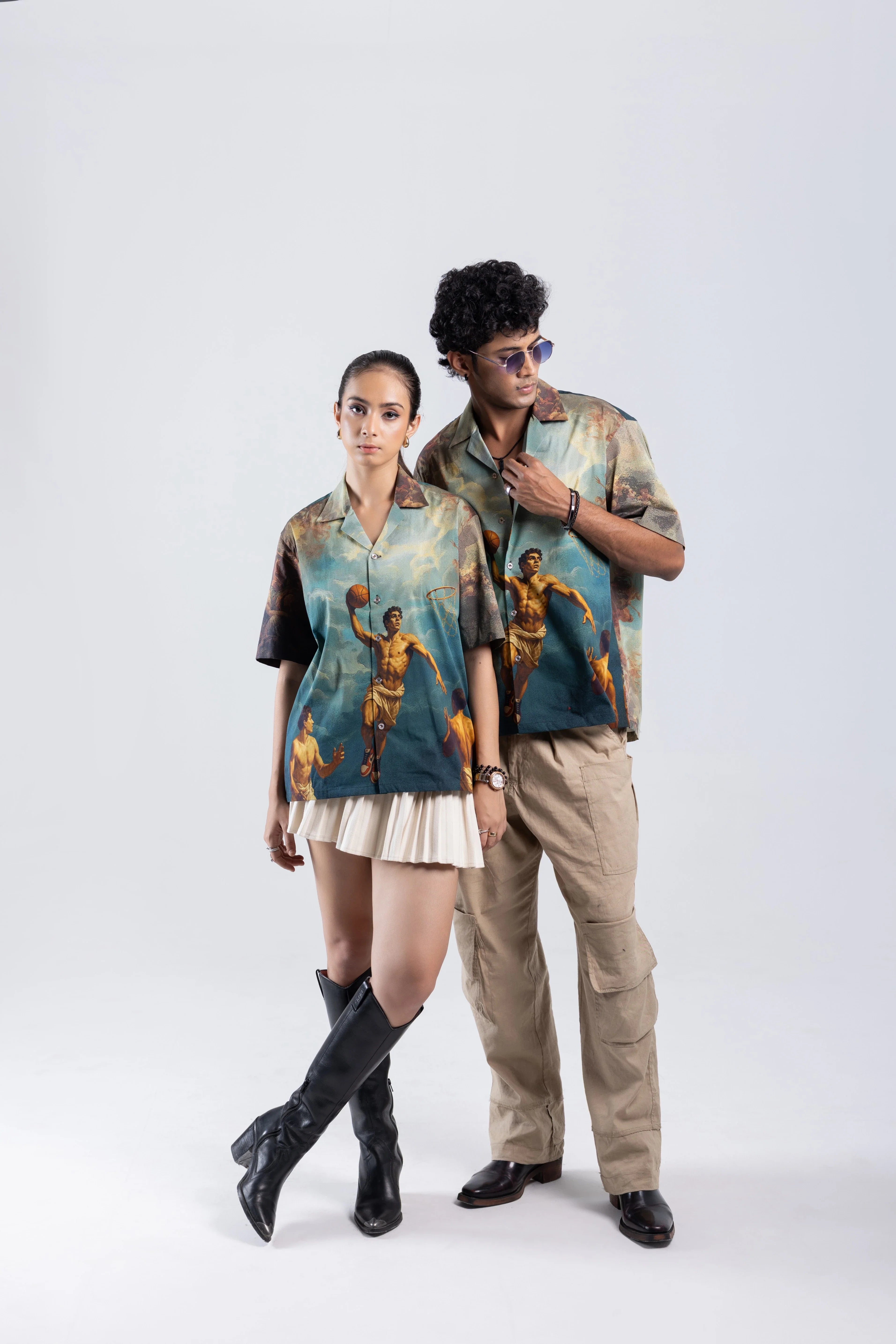 Court of Chaos Oversized Cuban Collar Shirt