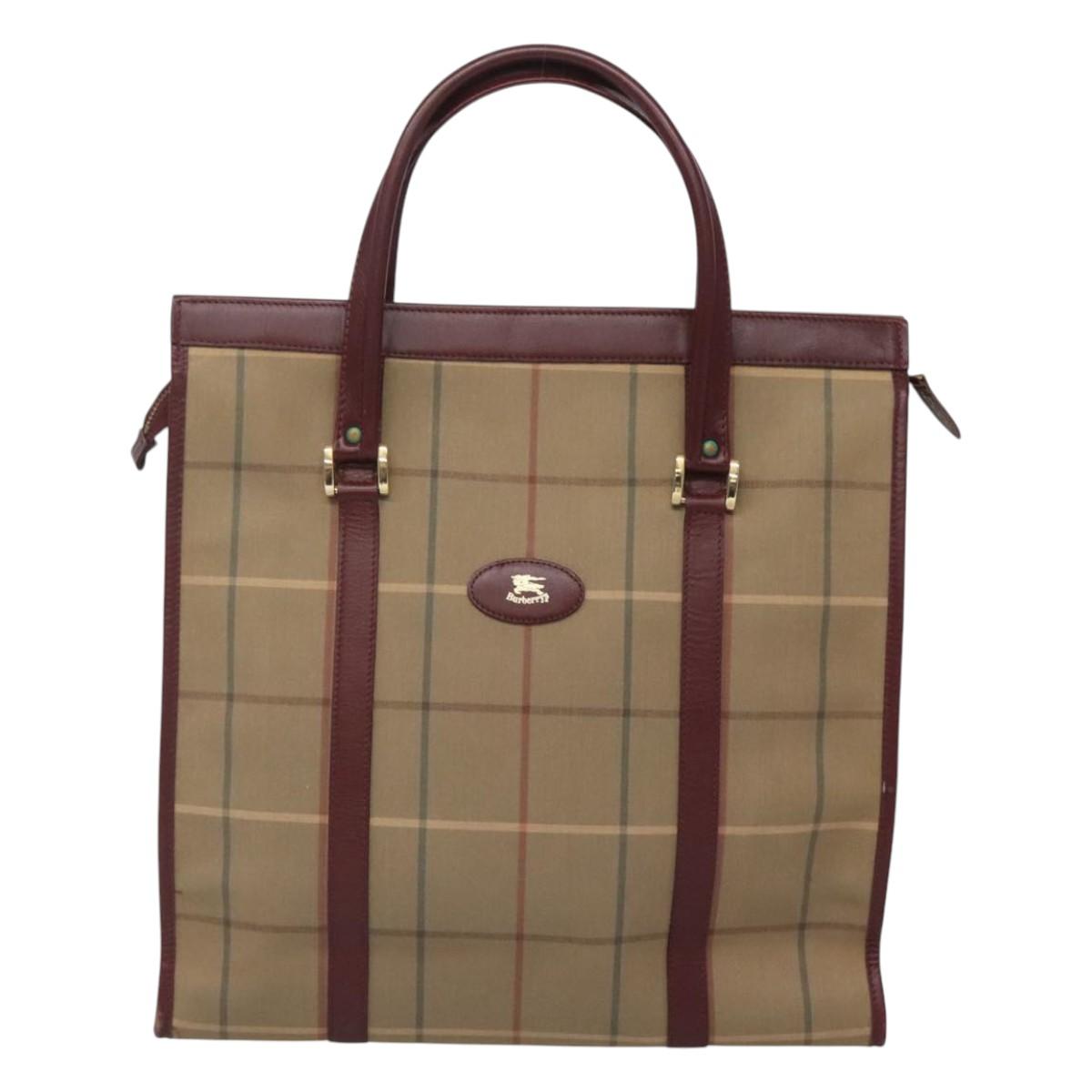 Burberry Vintage Check Canvas Tote Bag (Pre-Owned)