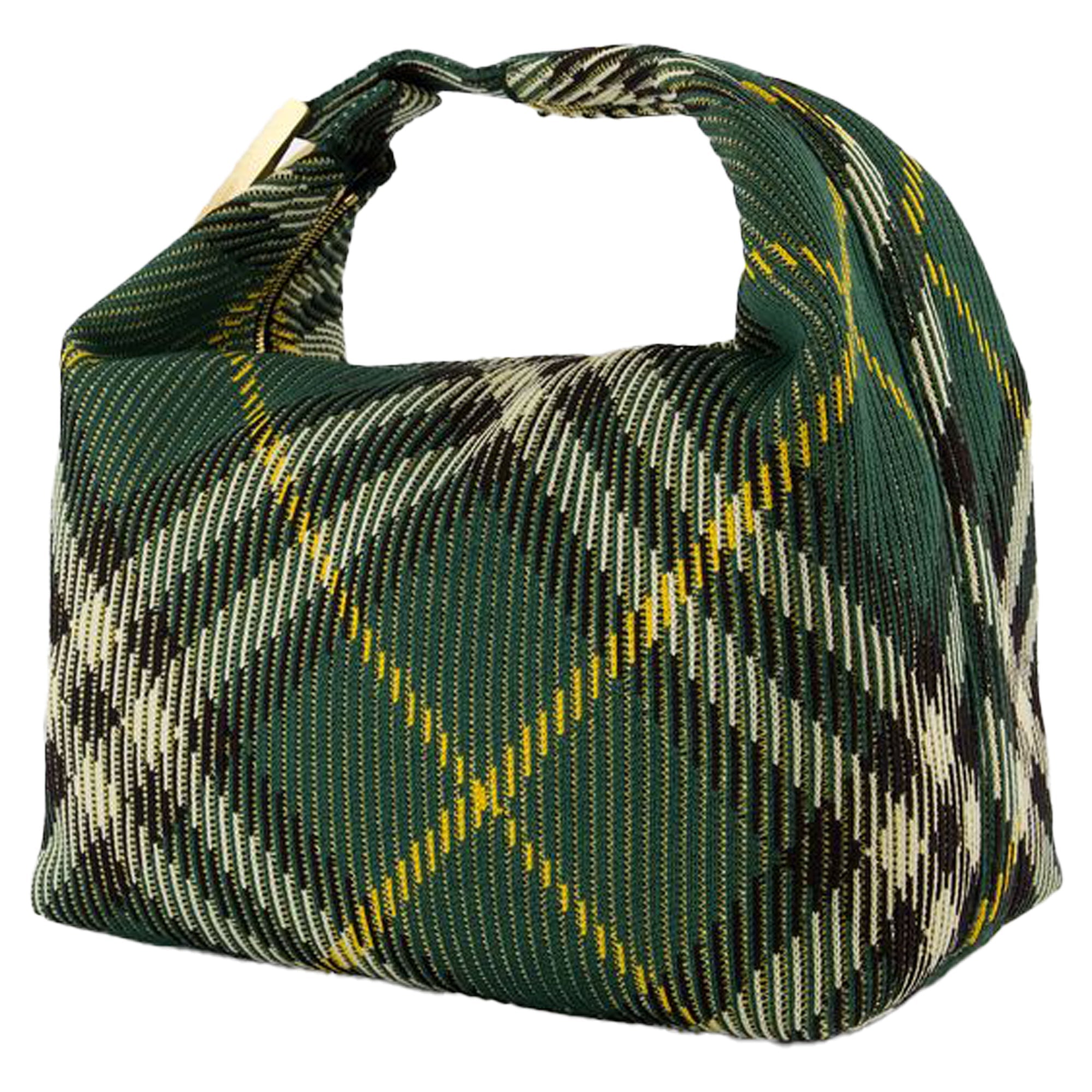 Medium Peg Shoulder Bag - Burberry - Nylon - Green