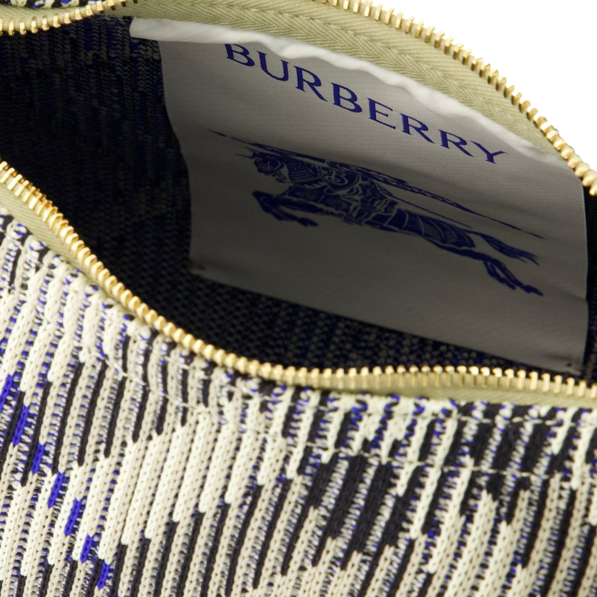 Mini Peg Purse - Burberry - Nylon - Neutral