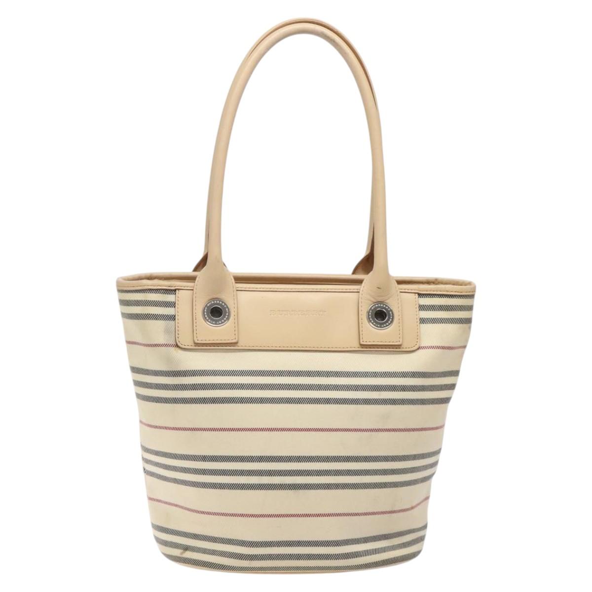 Burberry Canvas Handbag (Pre-Owned)