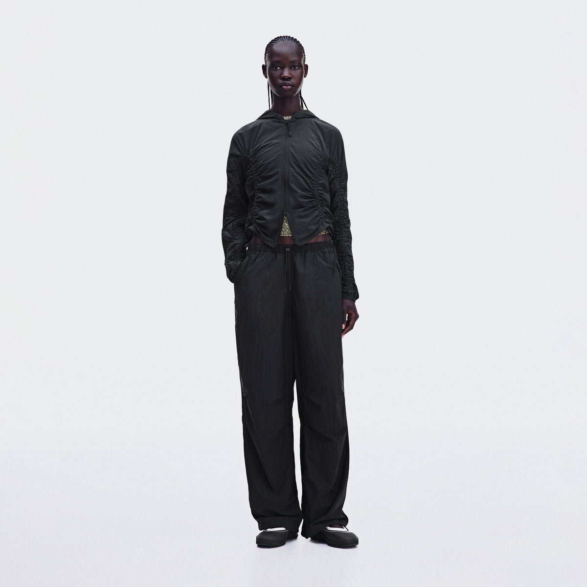 Ruched Lightweight Pants - Womens