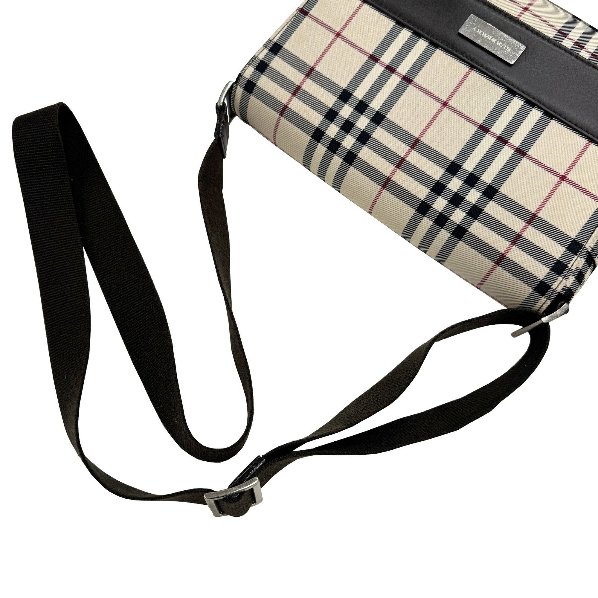 Burberry Canvas Shoulder Bag (Pre-Owned)