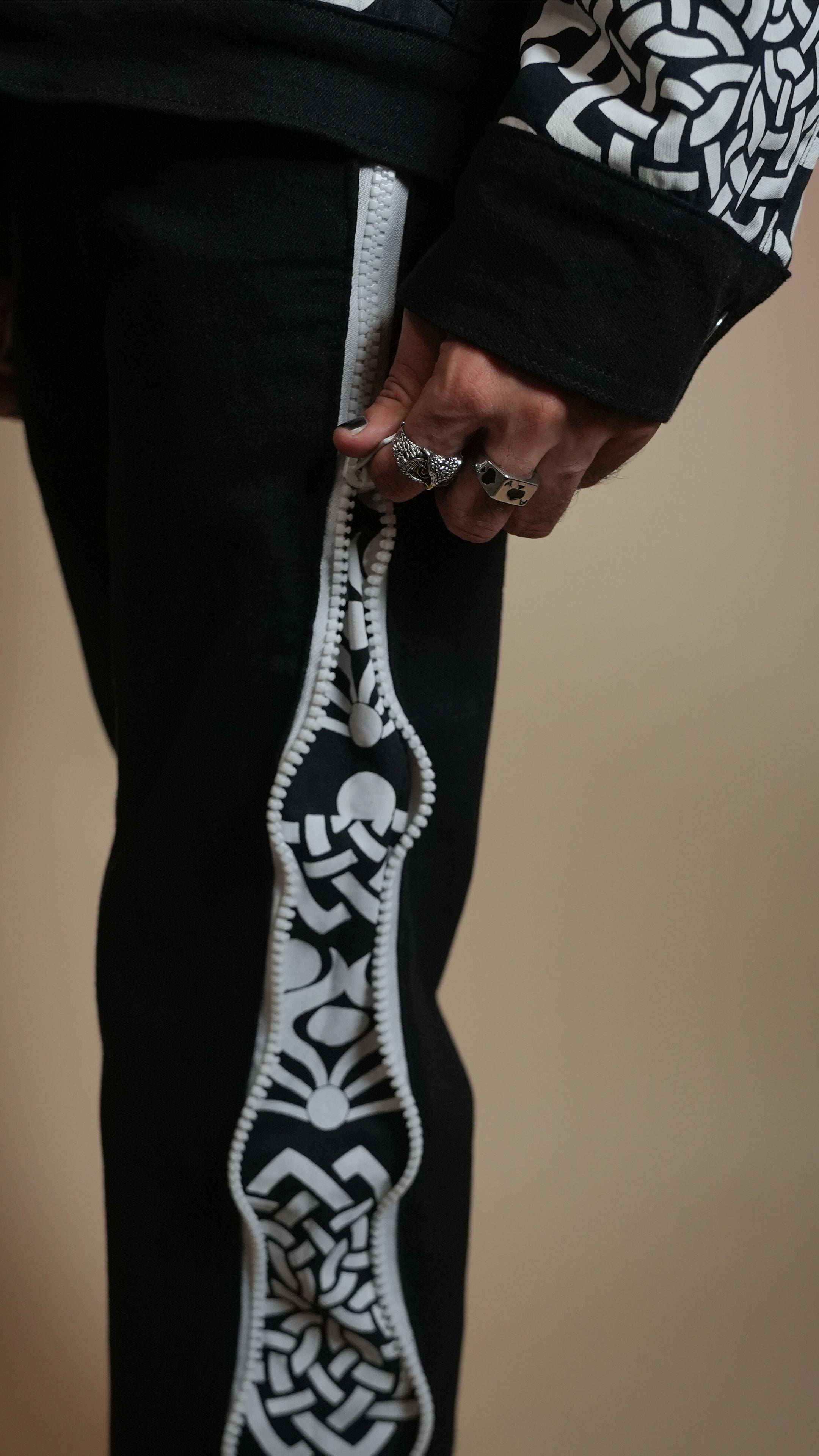 DAY TO NIGHT DENIM BLACK MEN'S PANTS [50/50 LIMITED EDITION]