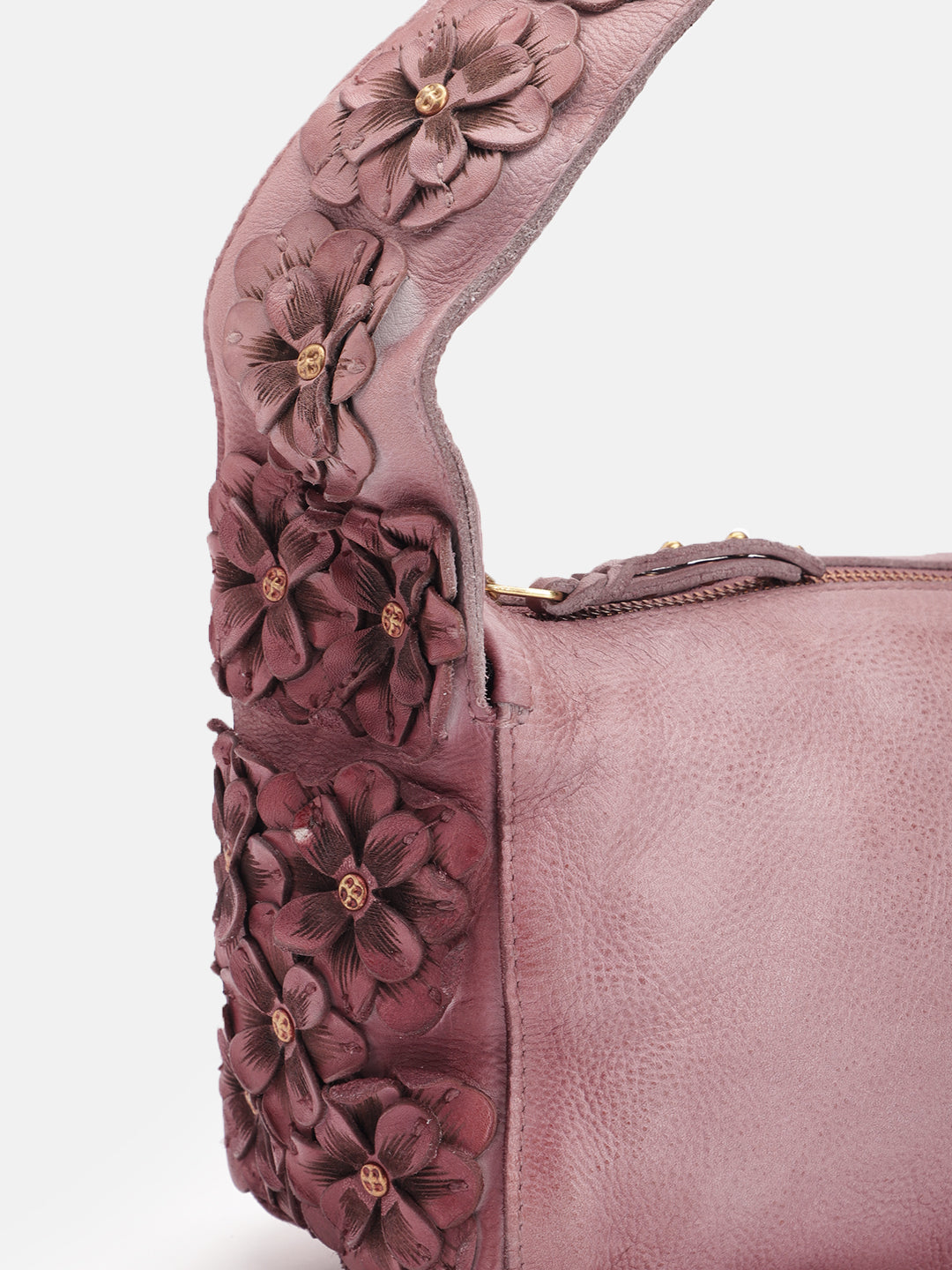 Azure Aster Charm: Elevate Your Look with Our Leather hand Bag