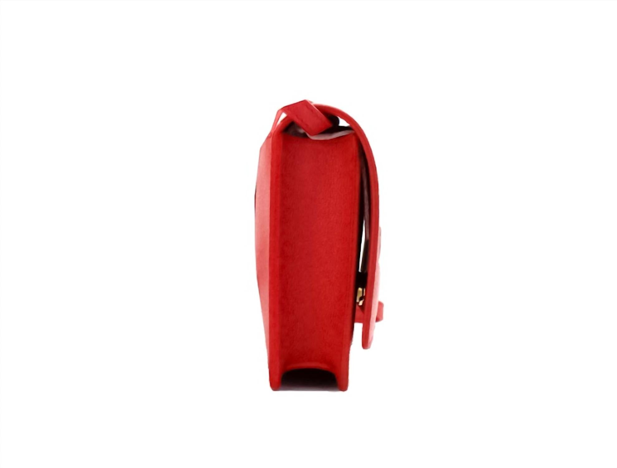 Women's Hampshire Small Embossed Logo Smooth Leather Crossbody Bag In Red