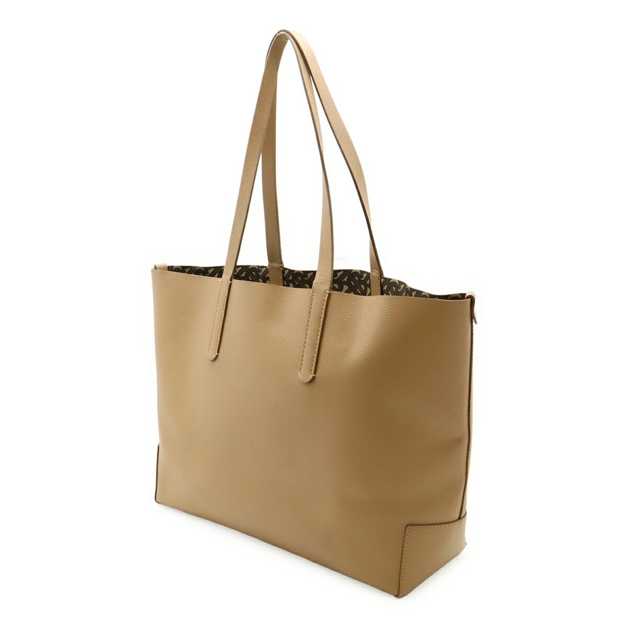 Burberry Leather Shoulder Bag Tote Bag (Pre-Owned)
