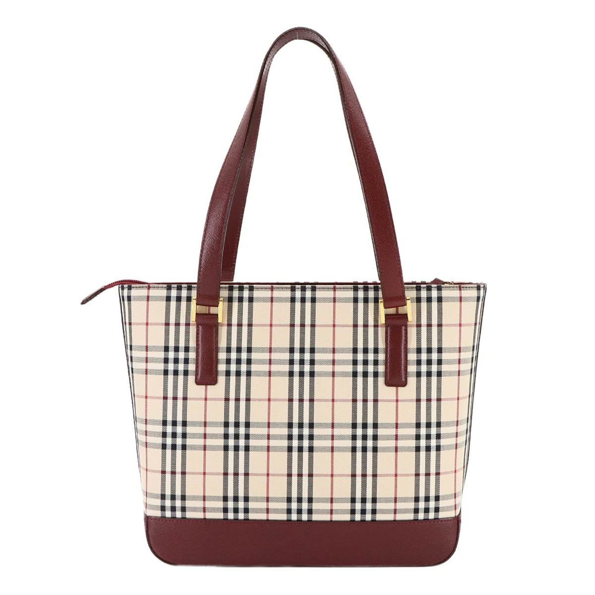 Burberry  Canvas Leather Tote Bag (Pre-Owned)