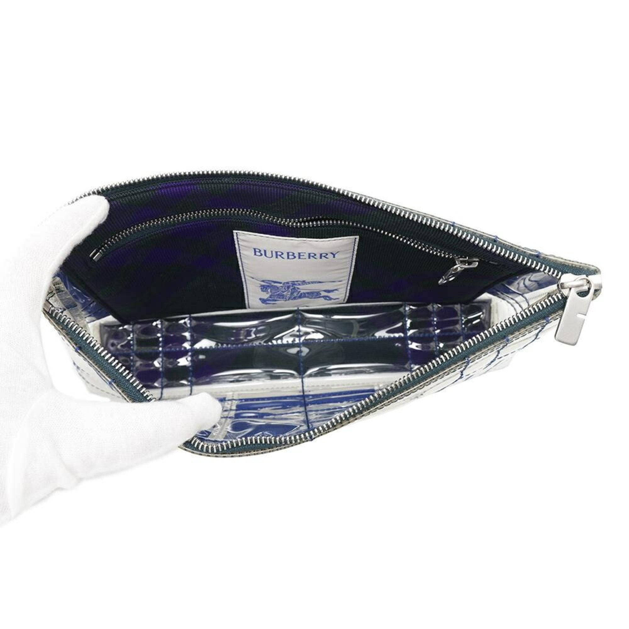 Burberry Clear Vinyl Clutch Bag (Pre-Owned)