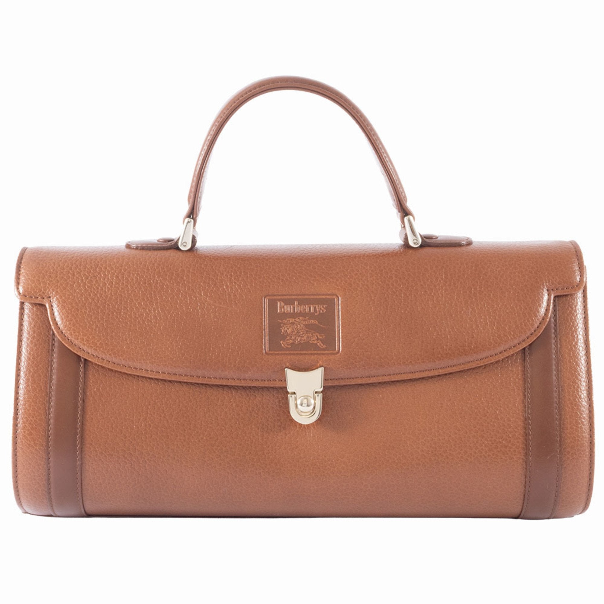 Burberry Burberrys Leather Handbag (Pre-Owned)