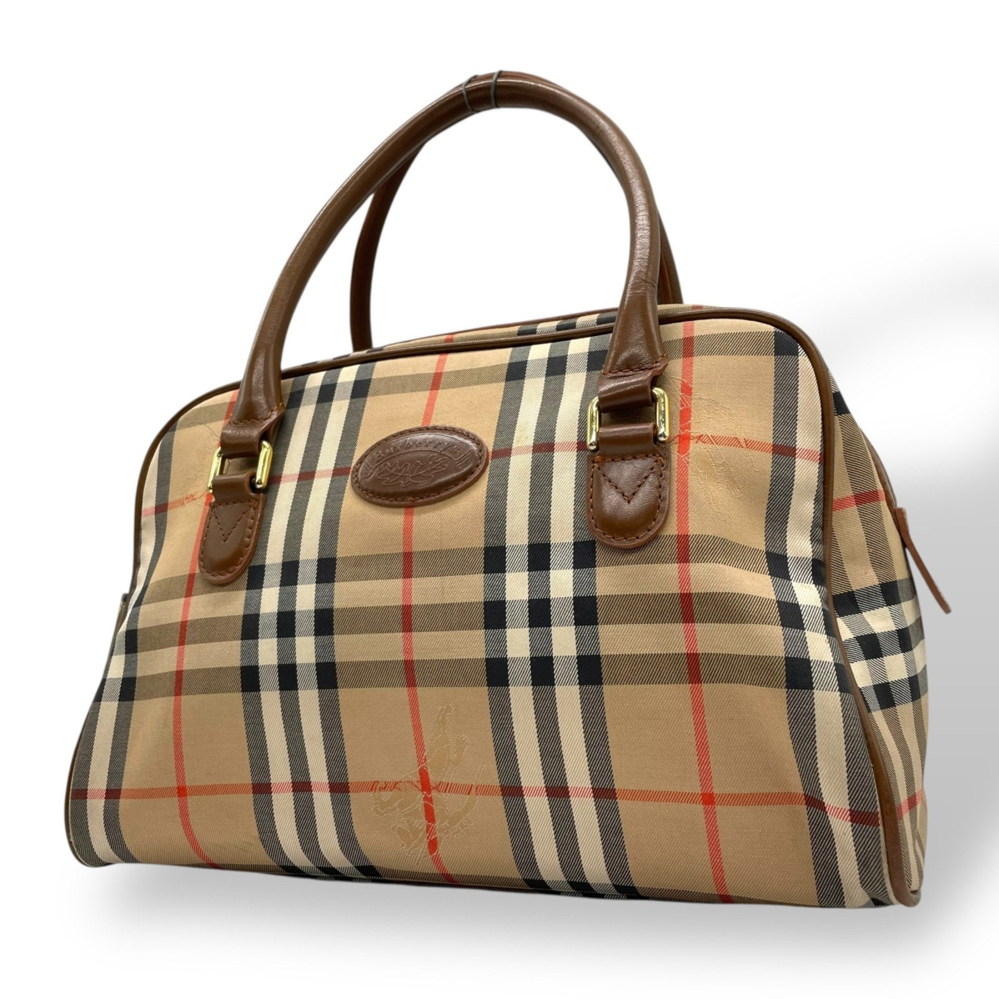 Burberry  Canvas Leather Handbag (Pre-Owned)