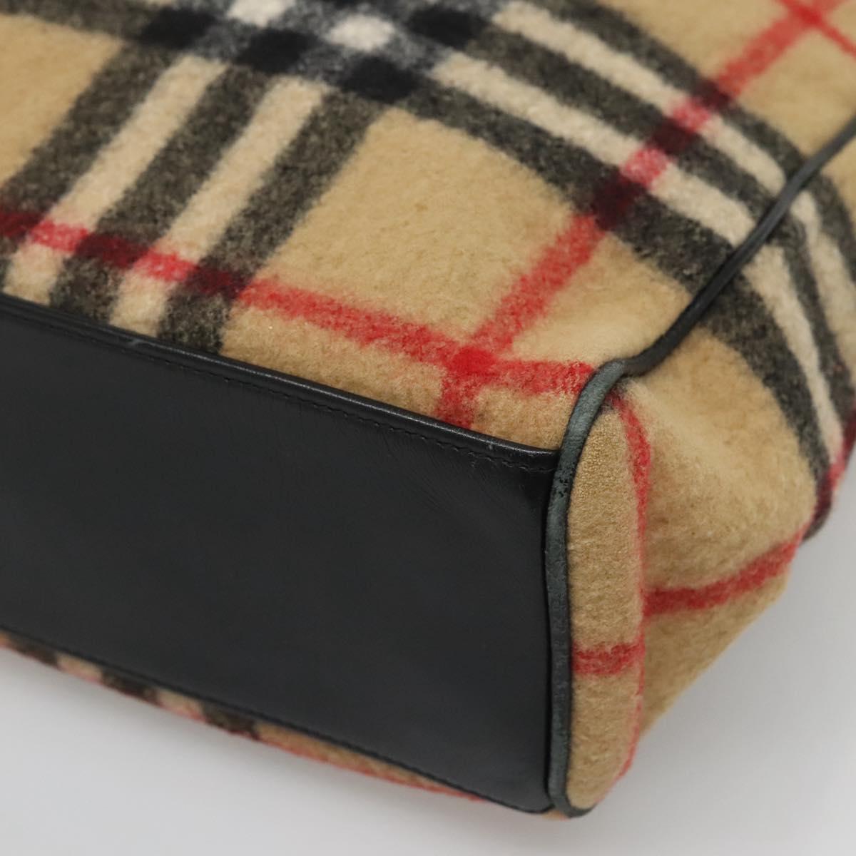 Burberry Nova Check Wool Tote Bag (Pre-Owned)