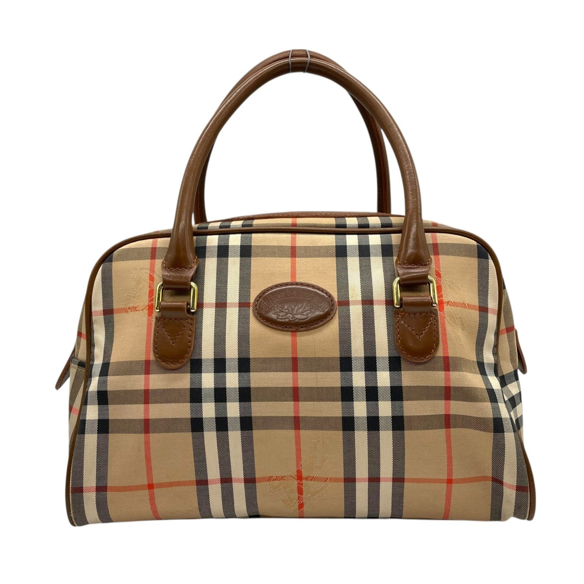 Burberry  Canvas Leather Handbag (Pre-Owned)