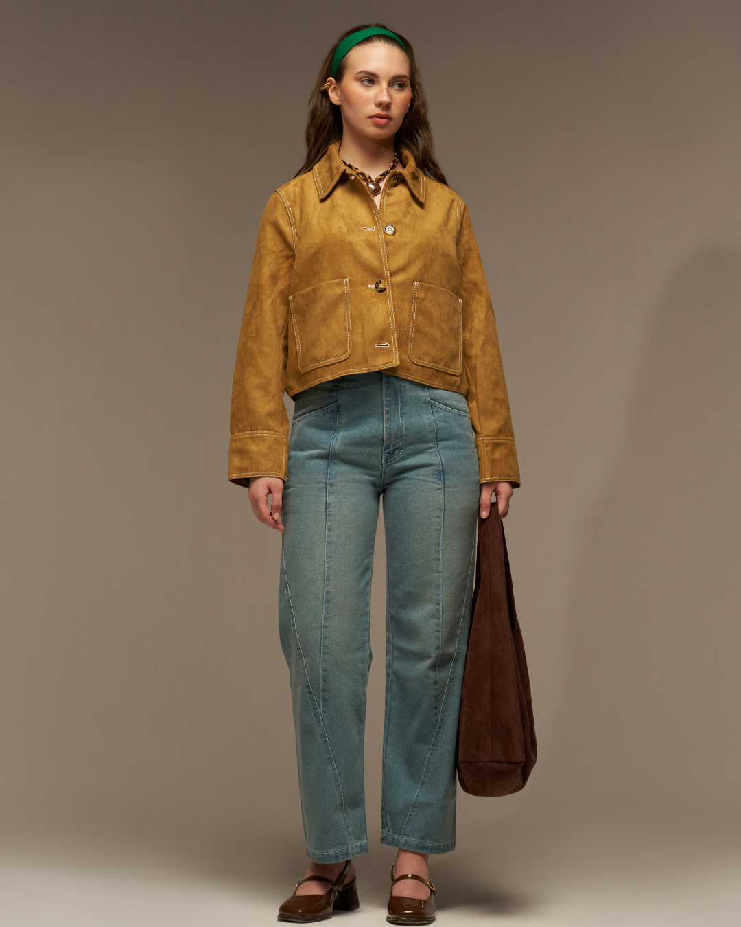 Missing Genes Soft Sage High Rise Denim