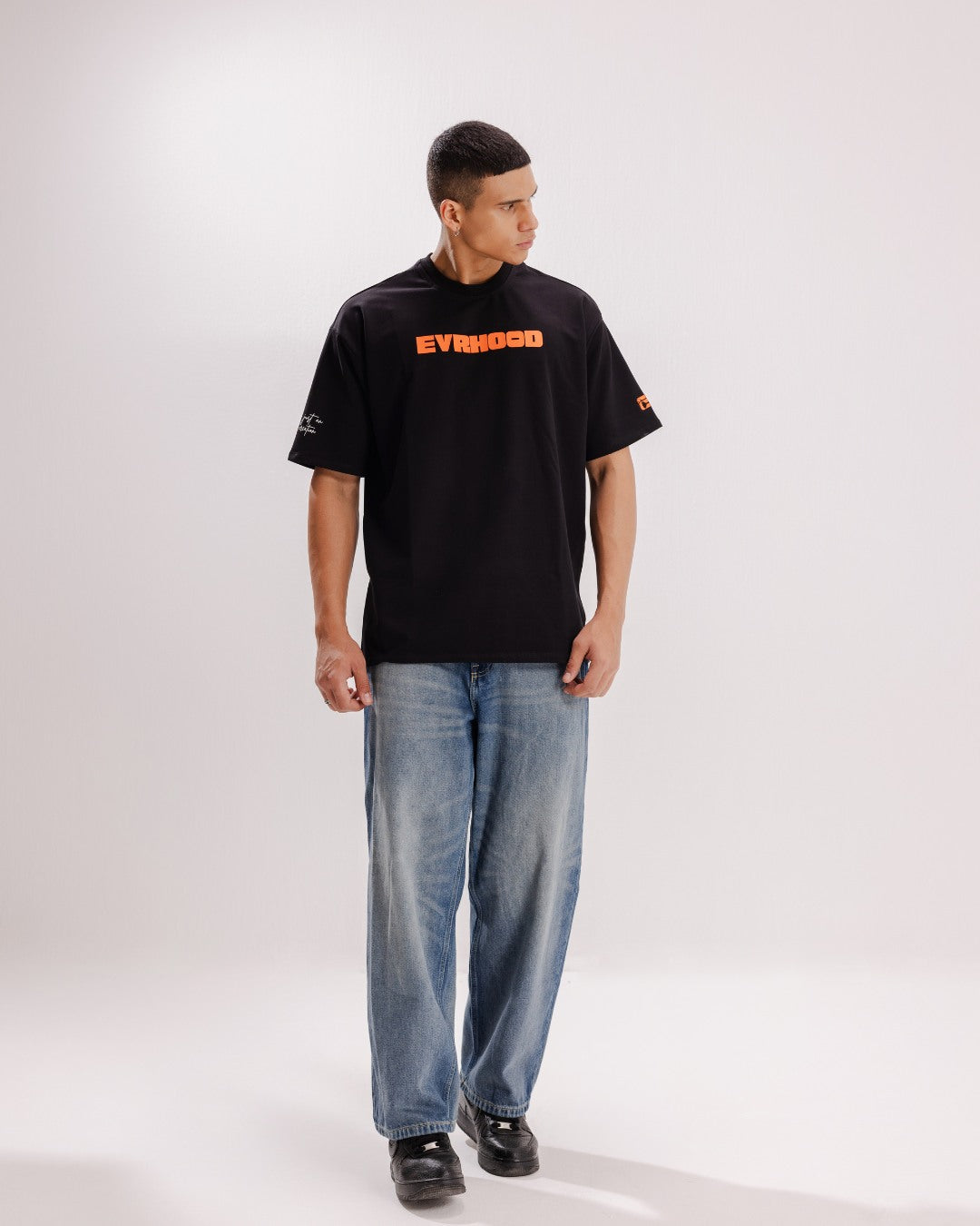 Element - Black- Evrhood oversized basic t-shirt
