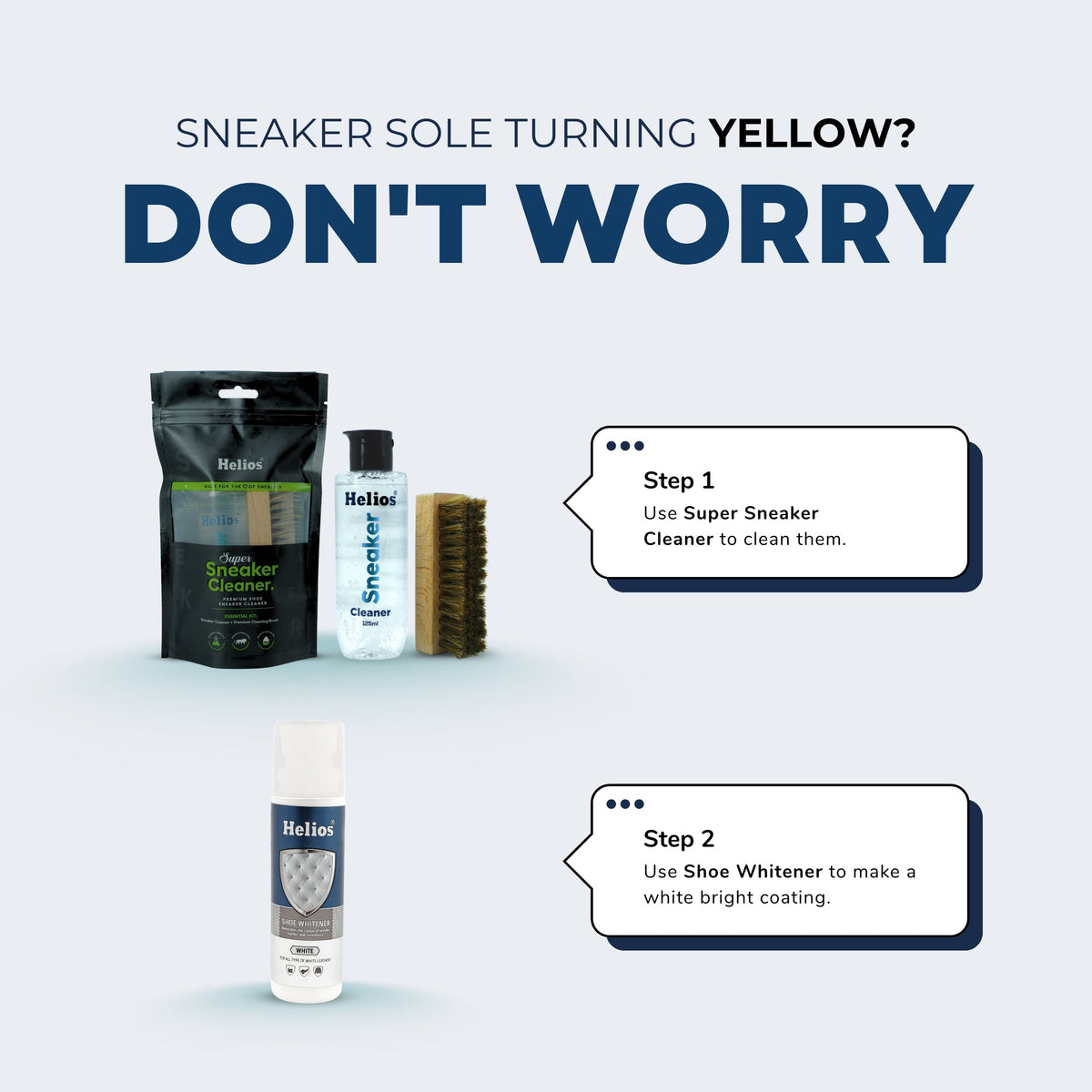 Helios Super Sneaker Cleaner & Shoe Whitener