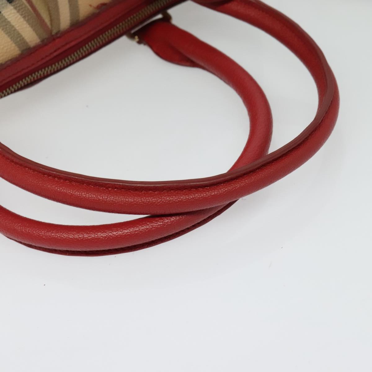 Burberry Haymarket Pvc Handbag (Pre-Owned)