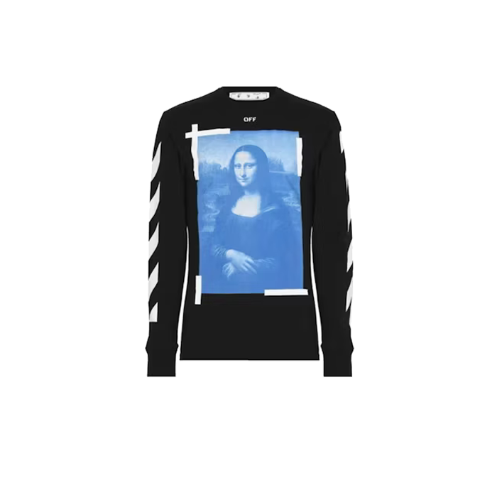 OFF-WHITE Mona Lisa Longsleeve T-Shirt Black Available at Pick your kiicks.