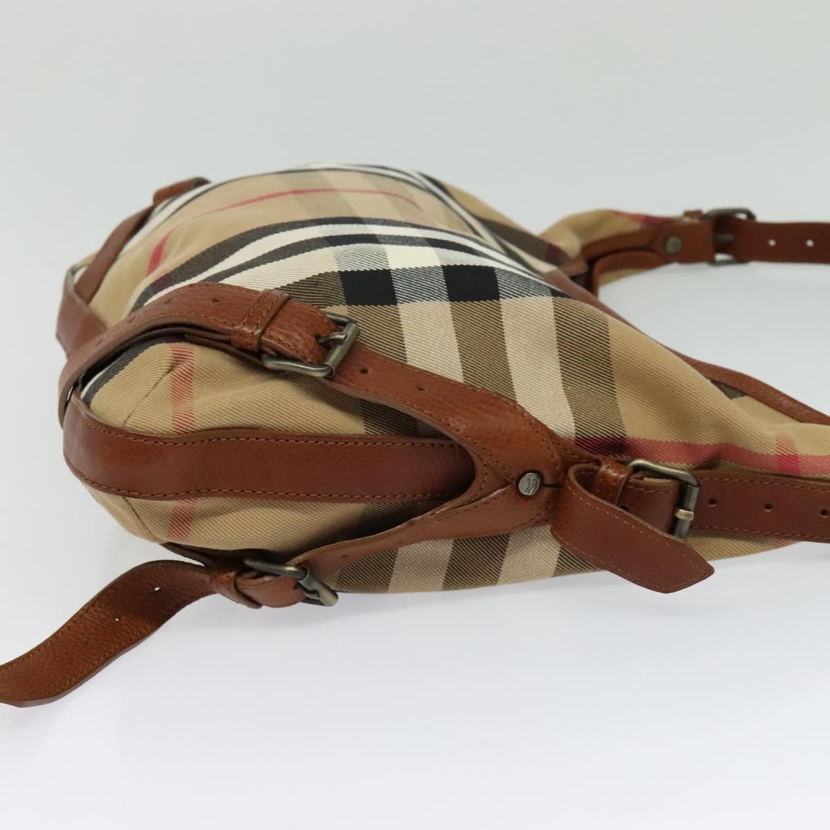 Burberry House Check Canvas Shoulder Bag (Pre-Owned)