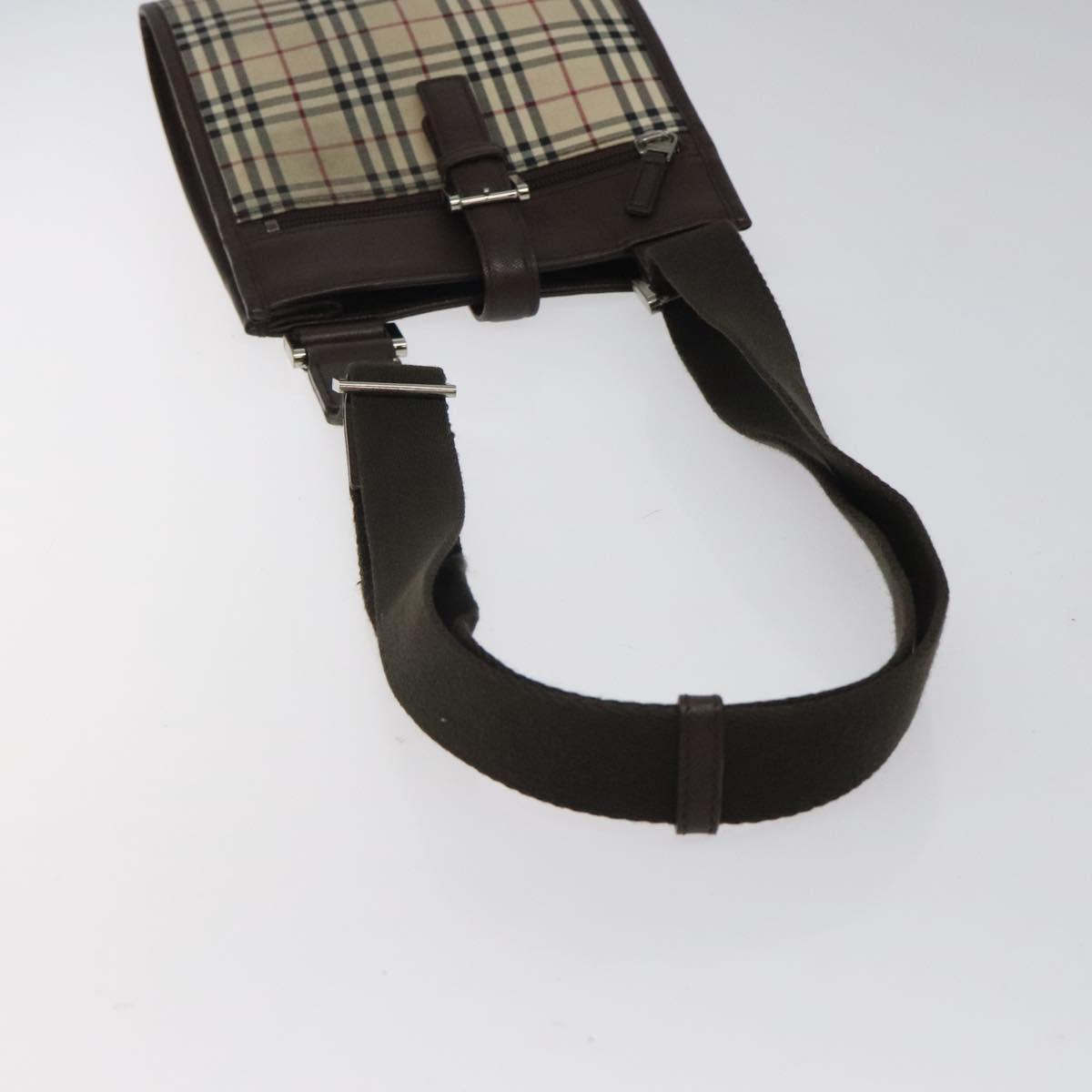 Burberry Nova Check Canvas Shoulder Bag (Pre-Owned)