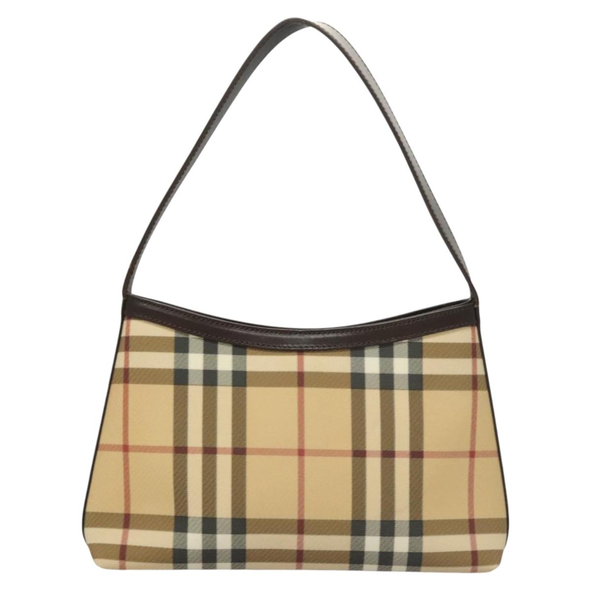 Burberry Nova Check Canvas Shoulder Bag (Pre-Owned)