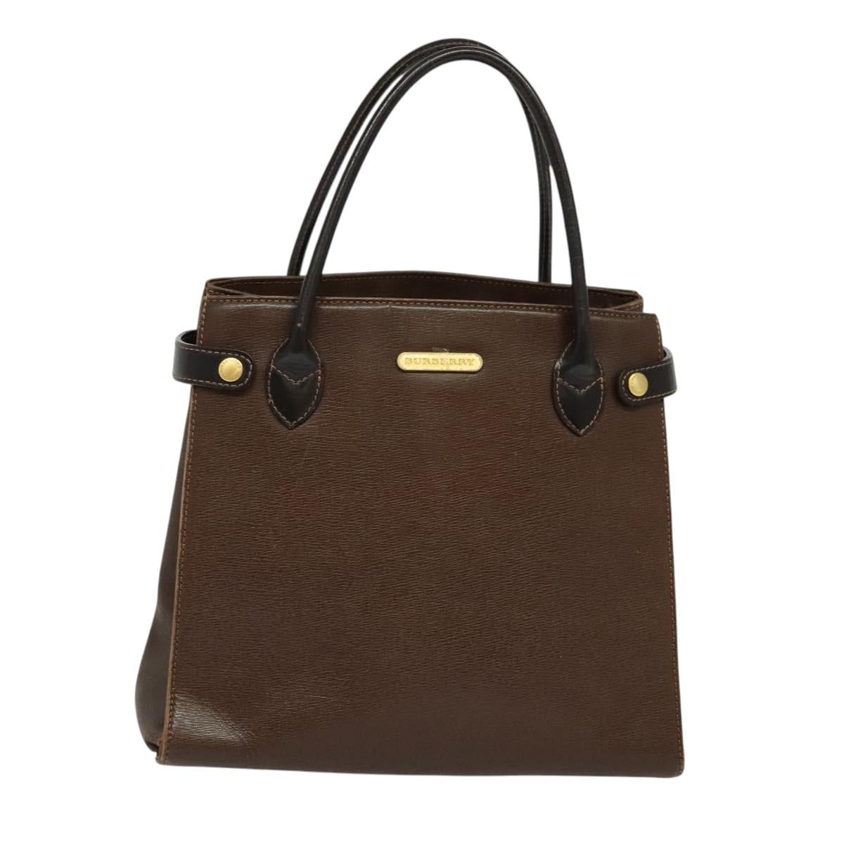 Burberry Nova Check Leather Handbag (Pre-Owned)