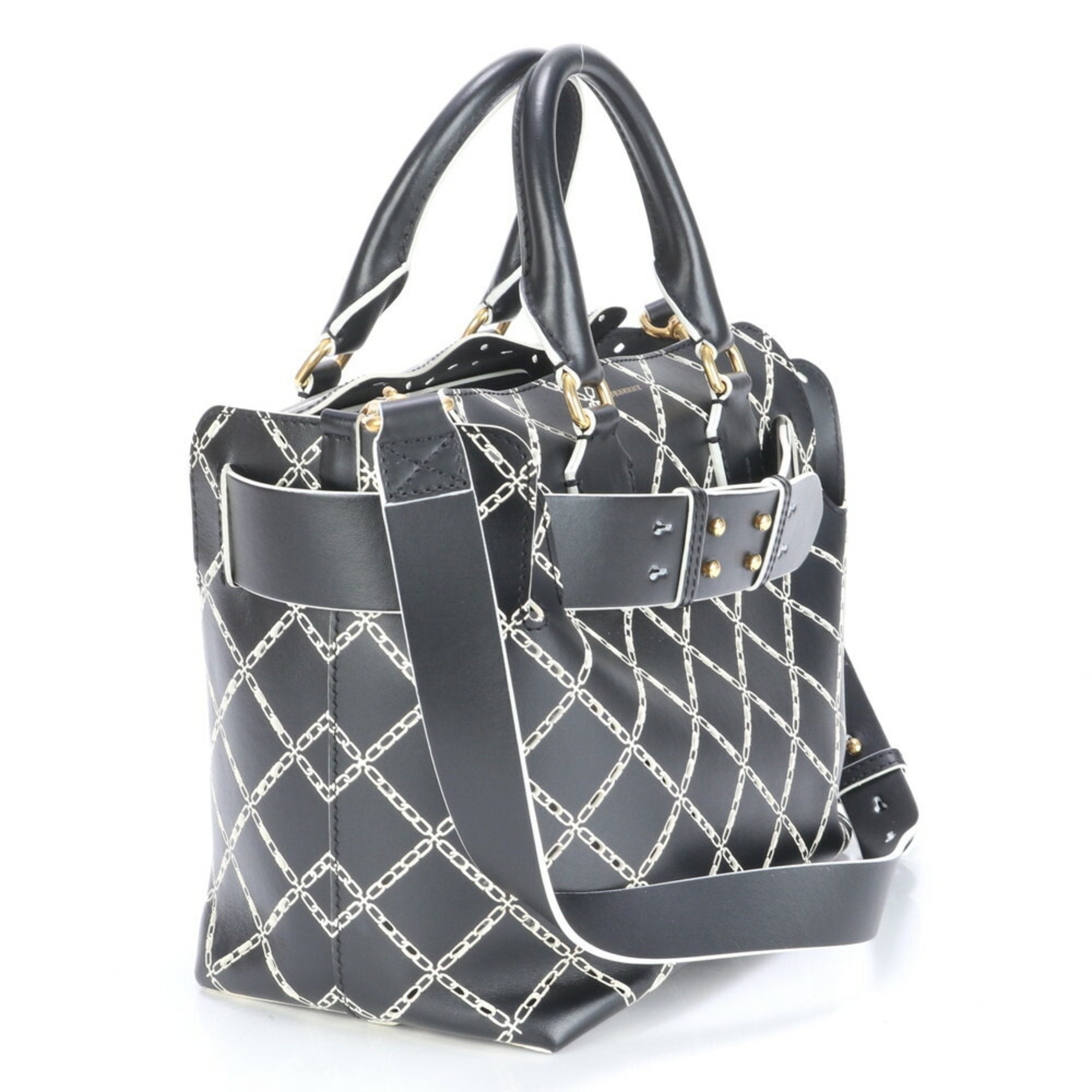 Burberry Leather Shoulder Bag (Pre-Owned)