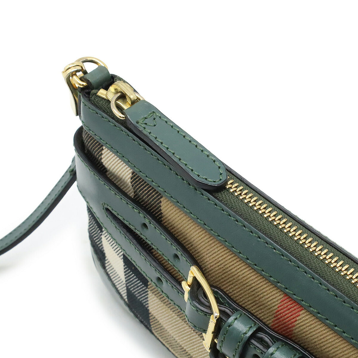 Burberry Canvas Leather Check 2WAY Shoulder Bag