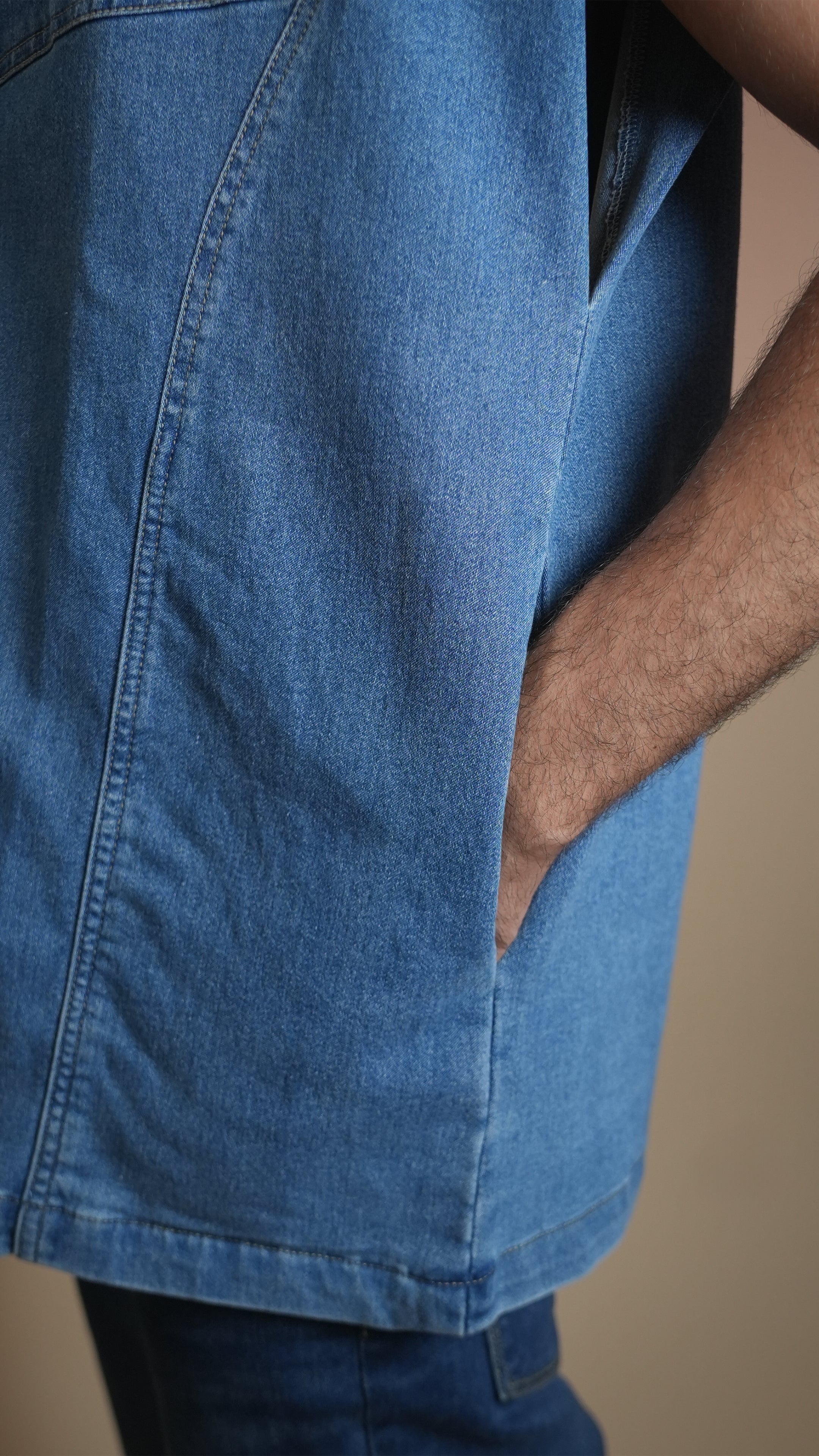 PADDED DENIM MEN'S JACKET