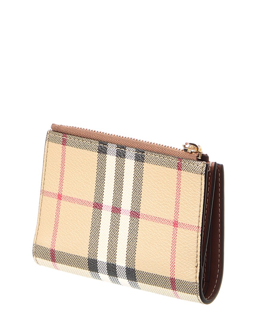 Burberry E-Canvas Zip Around Wallet