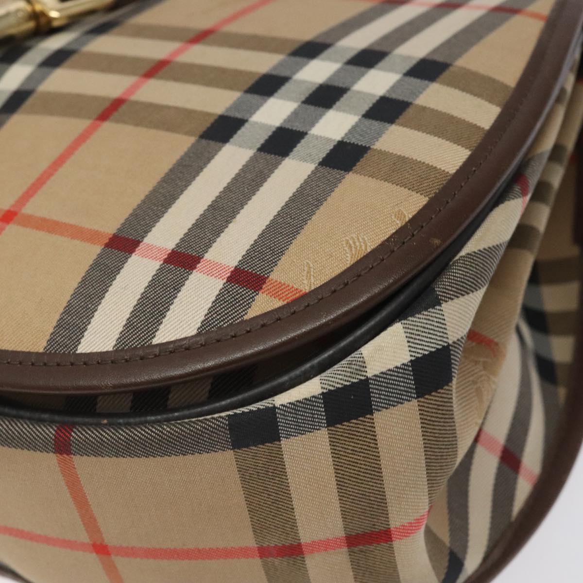 Burberry Haymarket Canvas Shoulder Bag (Pre-Owned)