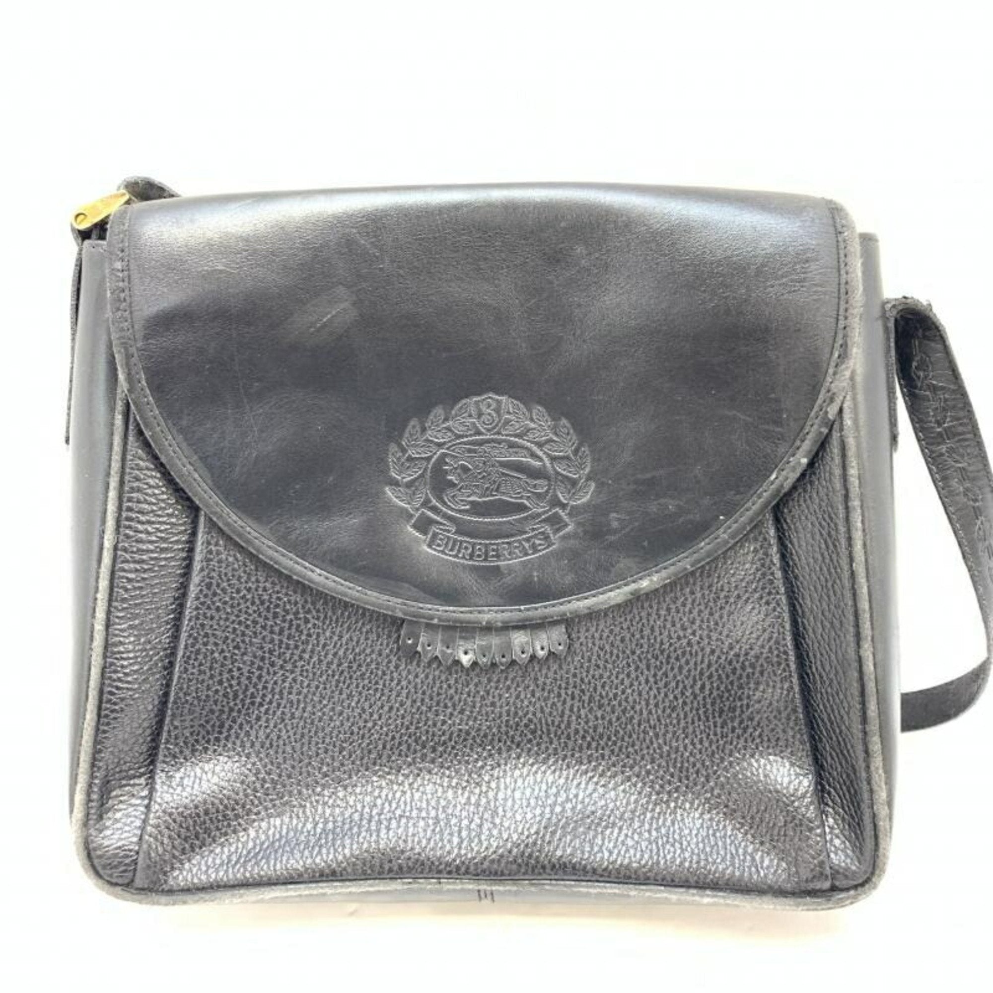 Burberry Burberrys Leather Shoulder Bag (Pre-Owned)
