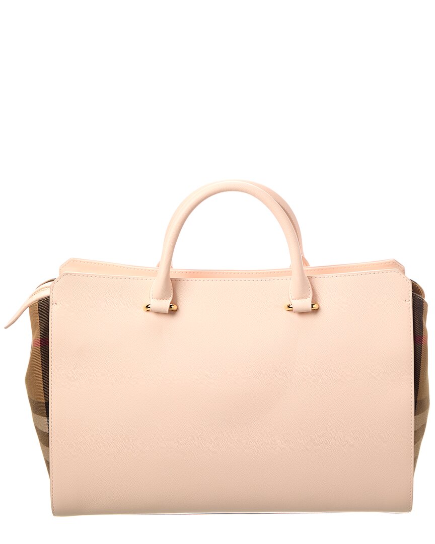 Burberry Check Canvas & Leather Satchels
