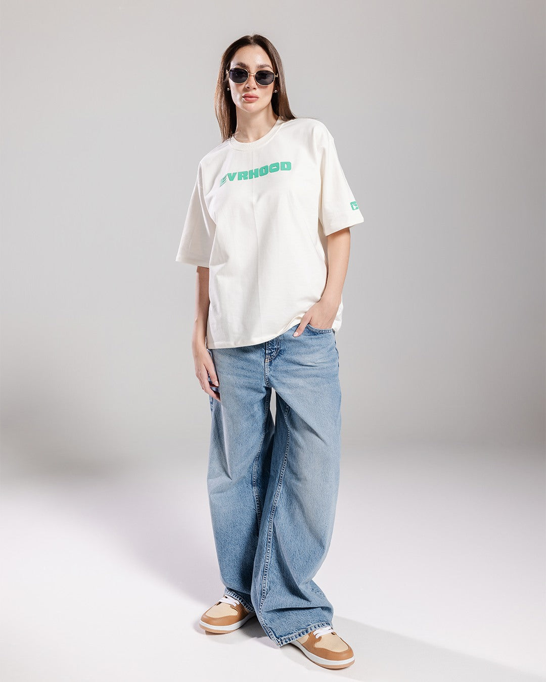 Evrhood Basics! - Vintage White – Evrhood oversized basic t-shirt