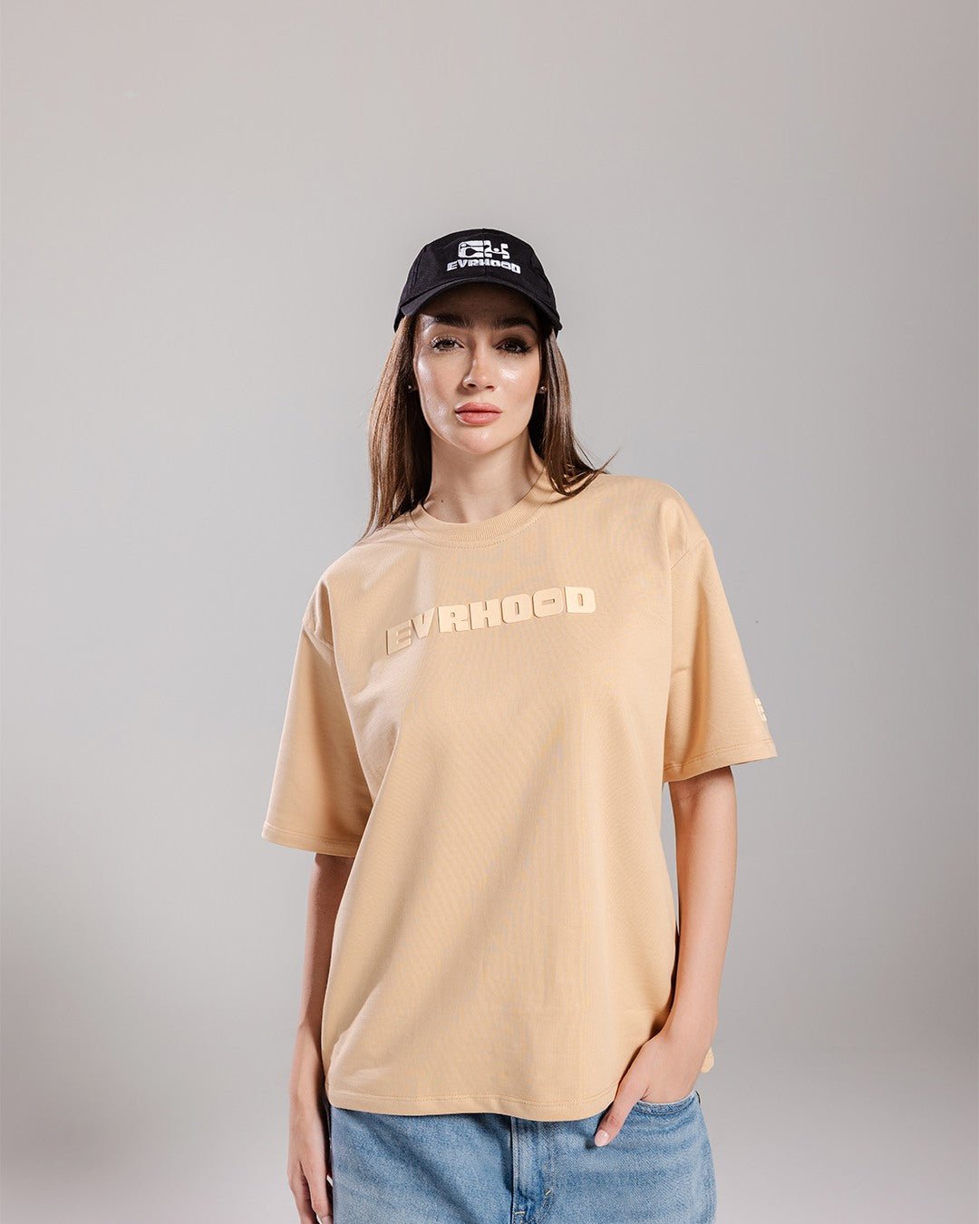 Evrhood Basics! - Beige – Evrhood oversized basic t-shirt