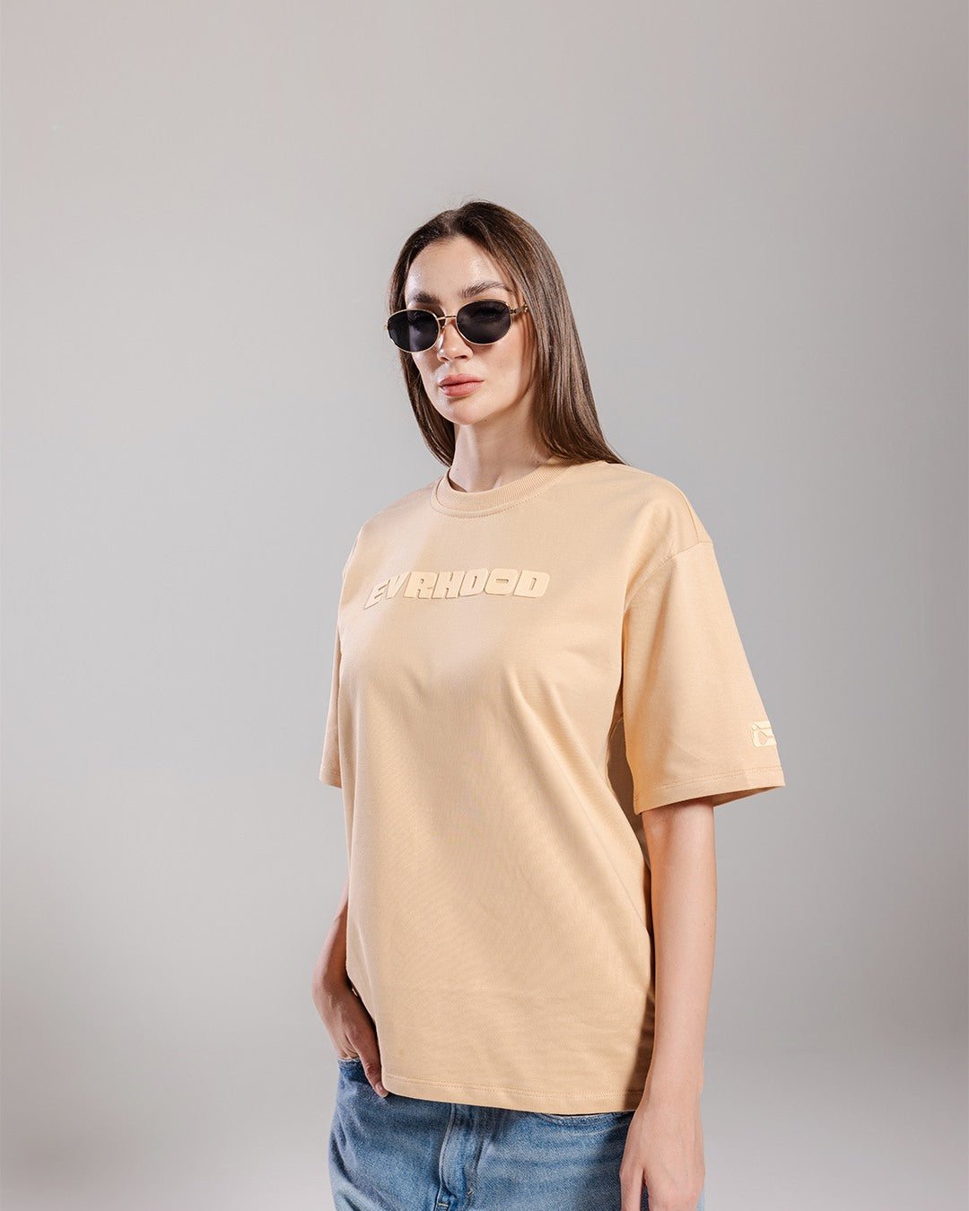 Evrhood Basics! - Beige – Evrhood oversized basic t-shirt