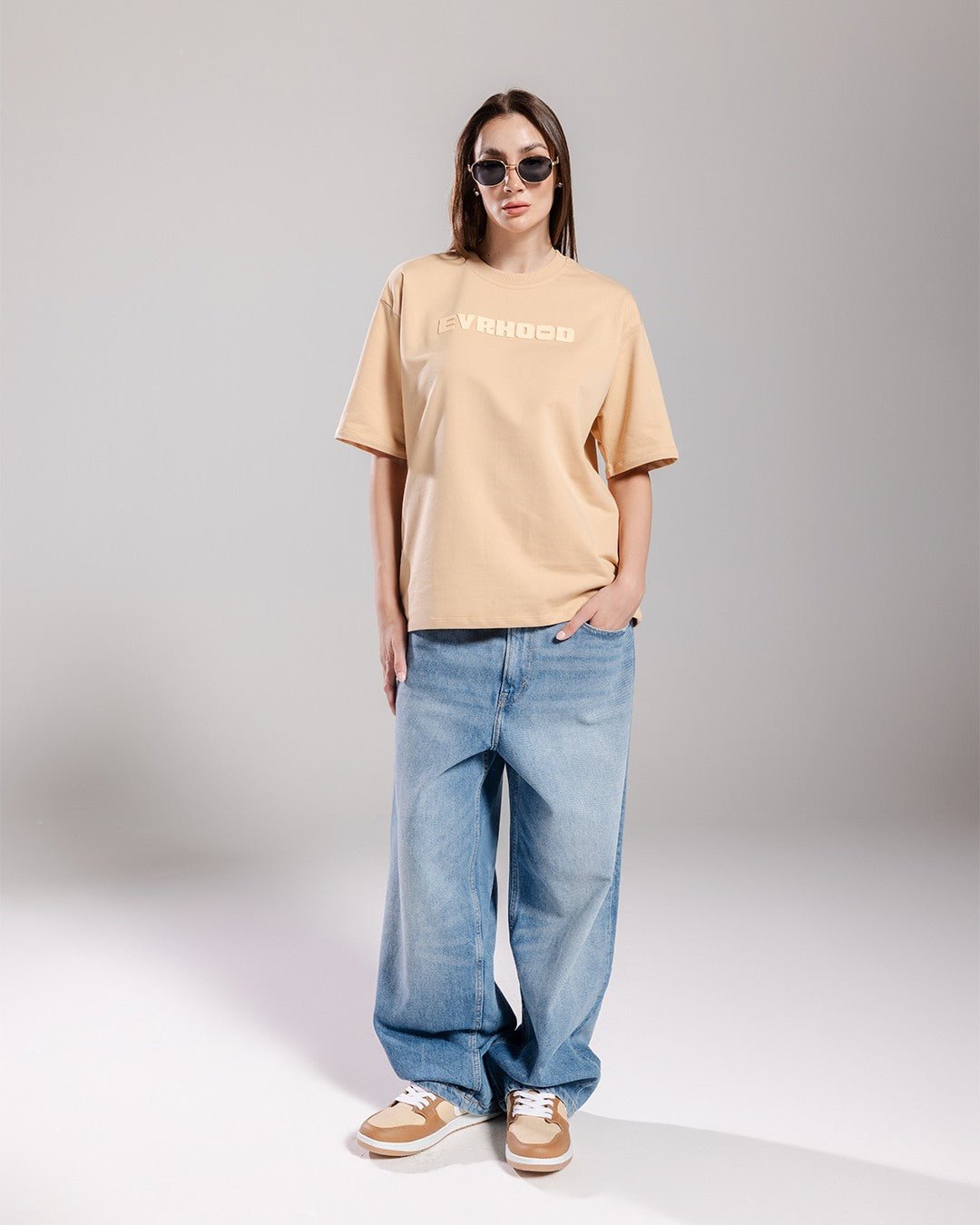 Evrhood Basics! - Beige – Evrhood oversized basic t-shirt