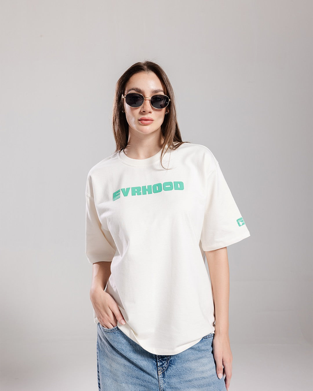 Evrhood Basics! - Vintage White – Evrhood oversized basic t-shirt