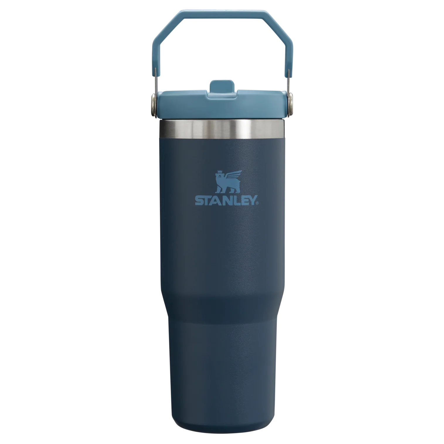 The IceFlow Flip Straw Tumbler Navy 30 OZ