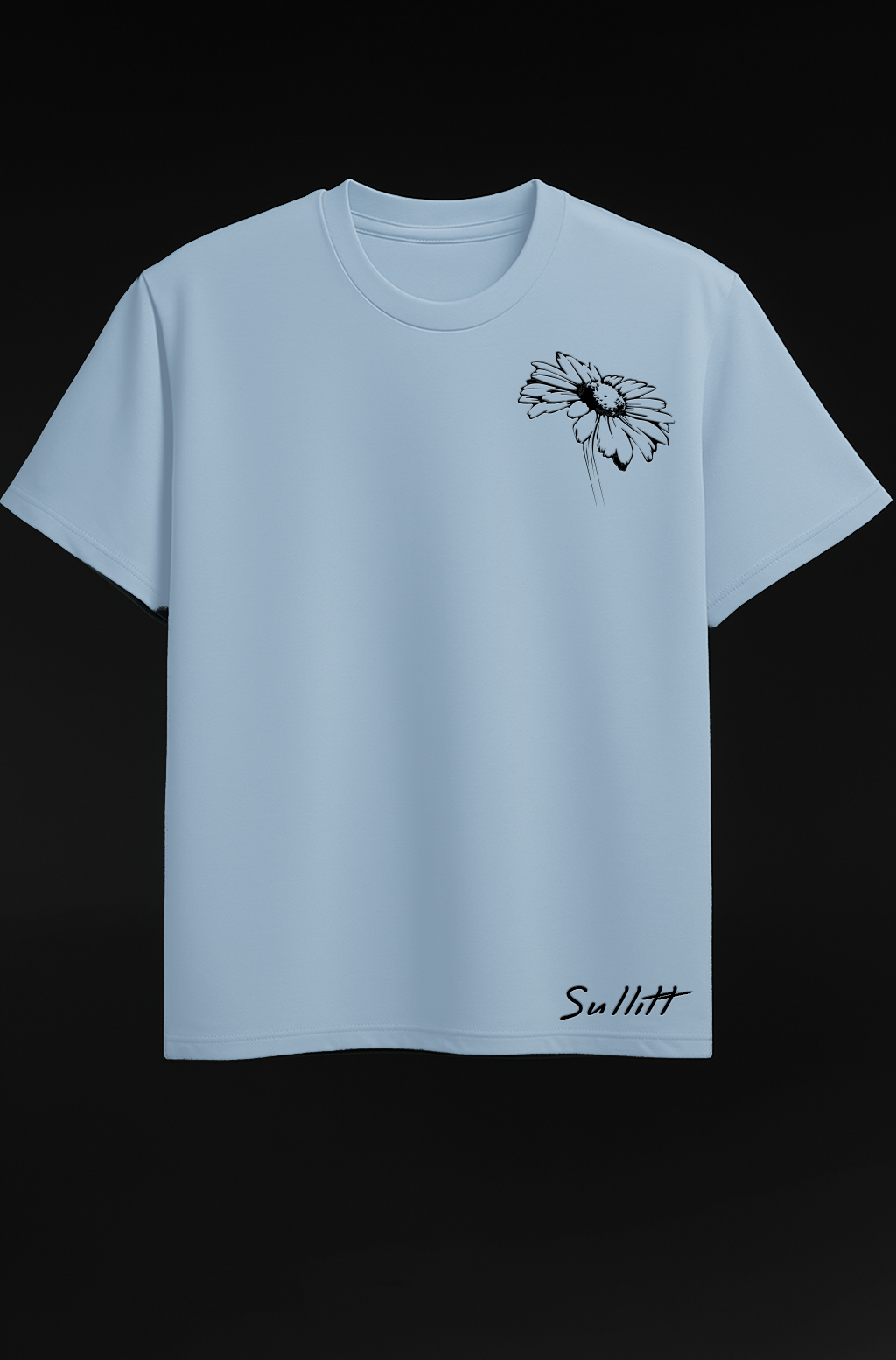 SET OF 3 Orng MAMA, Dark Brown Angel Tee,  Blue Blossom Rain Flower Tee