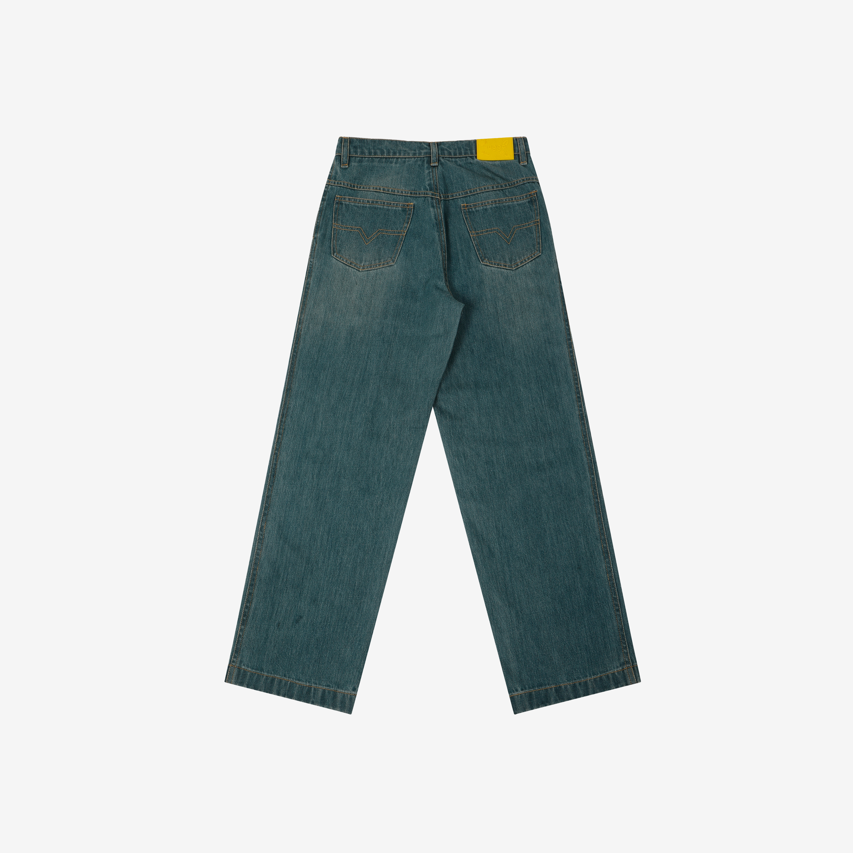 Basic Jeans In Acid Blue