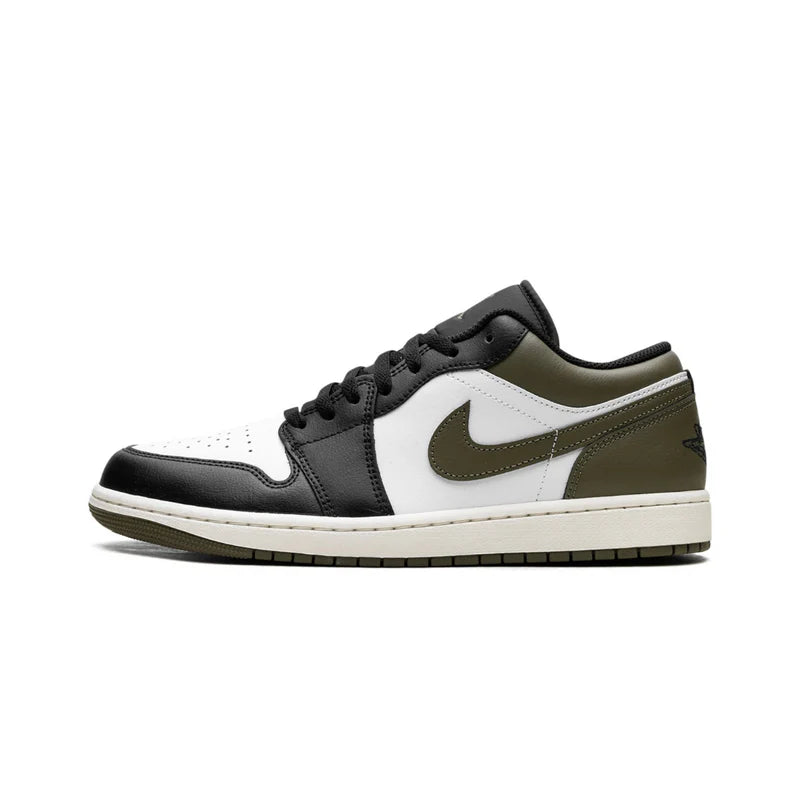 NIKE Air Jordan 1 Low Black Toe Medium Olive