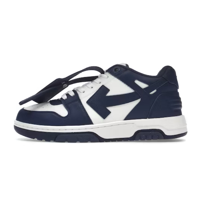 OFF-WHITE Out Of Office "OOO" Low Tops Dark Blue White Available at Pick your kiicks.