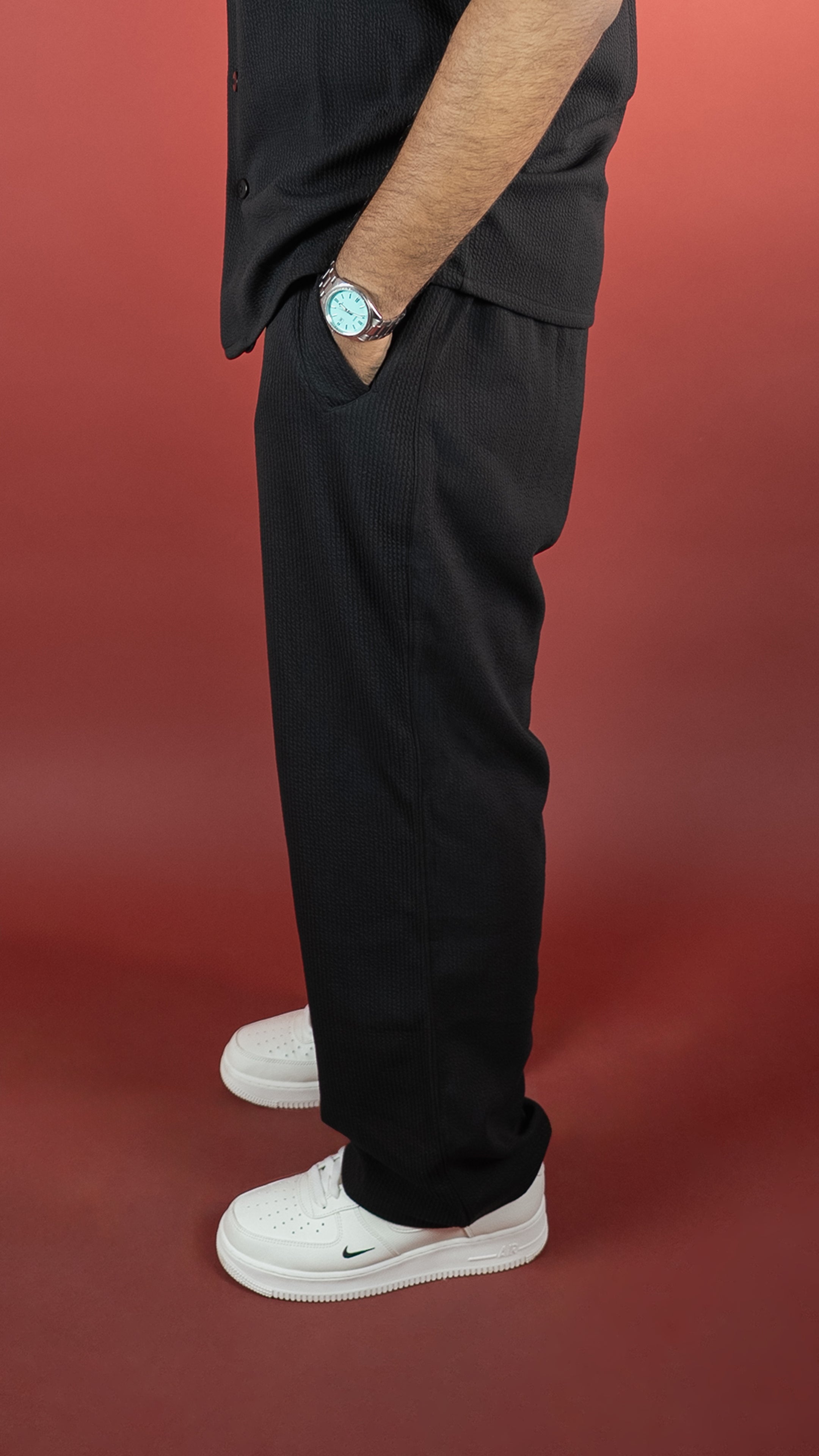 BLACK CO-ORD SET MEN'S PANT