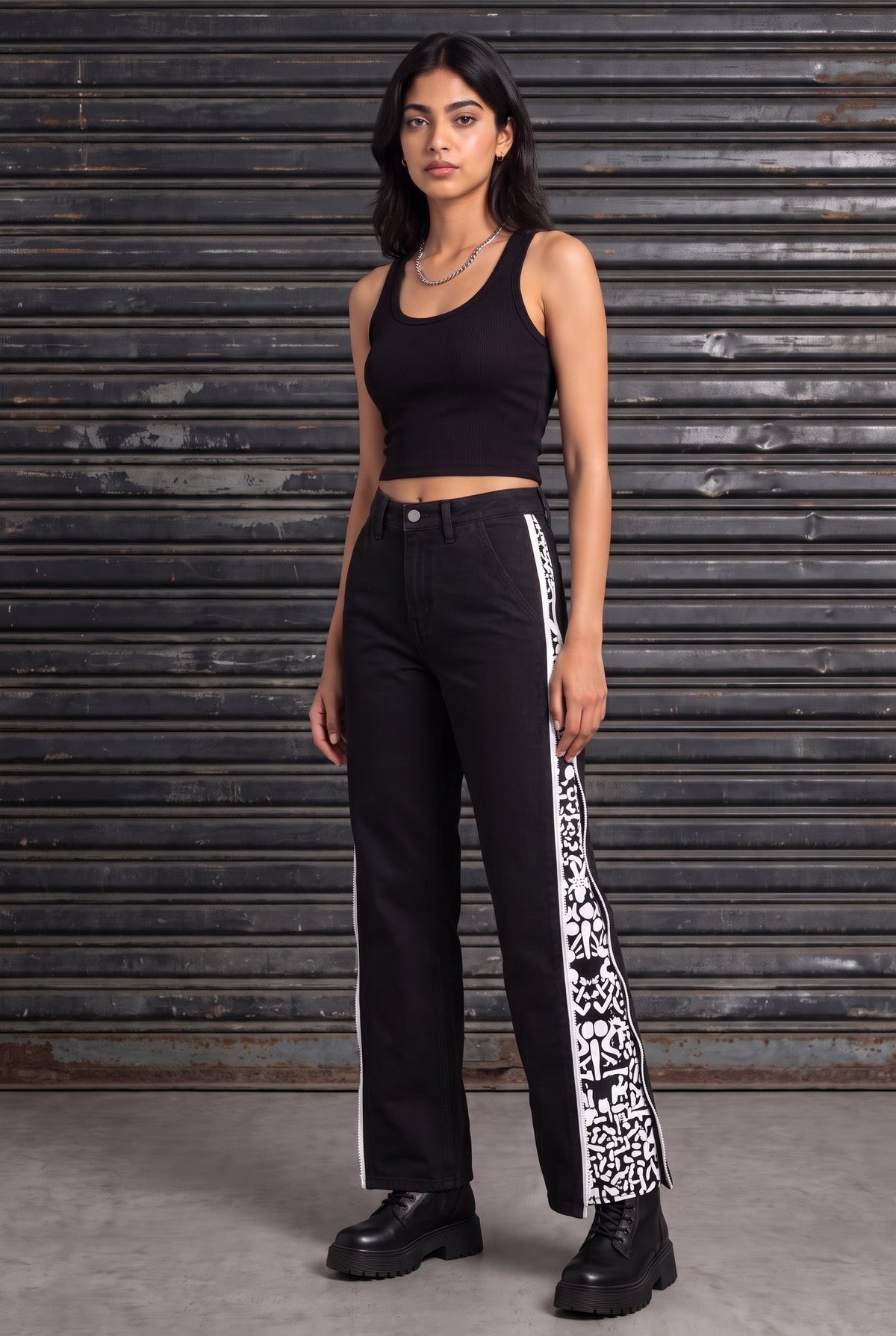 DAY TO NIGHT DENIM BLACK WOMEN'S PANT [50/50 LIMITED EDITION]